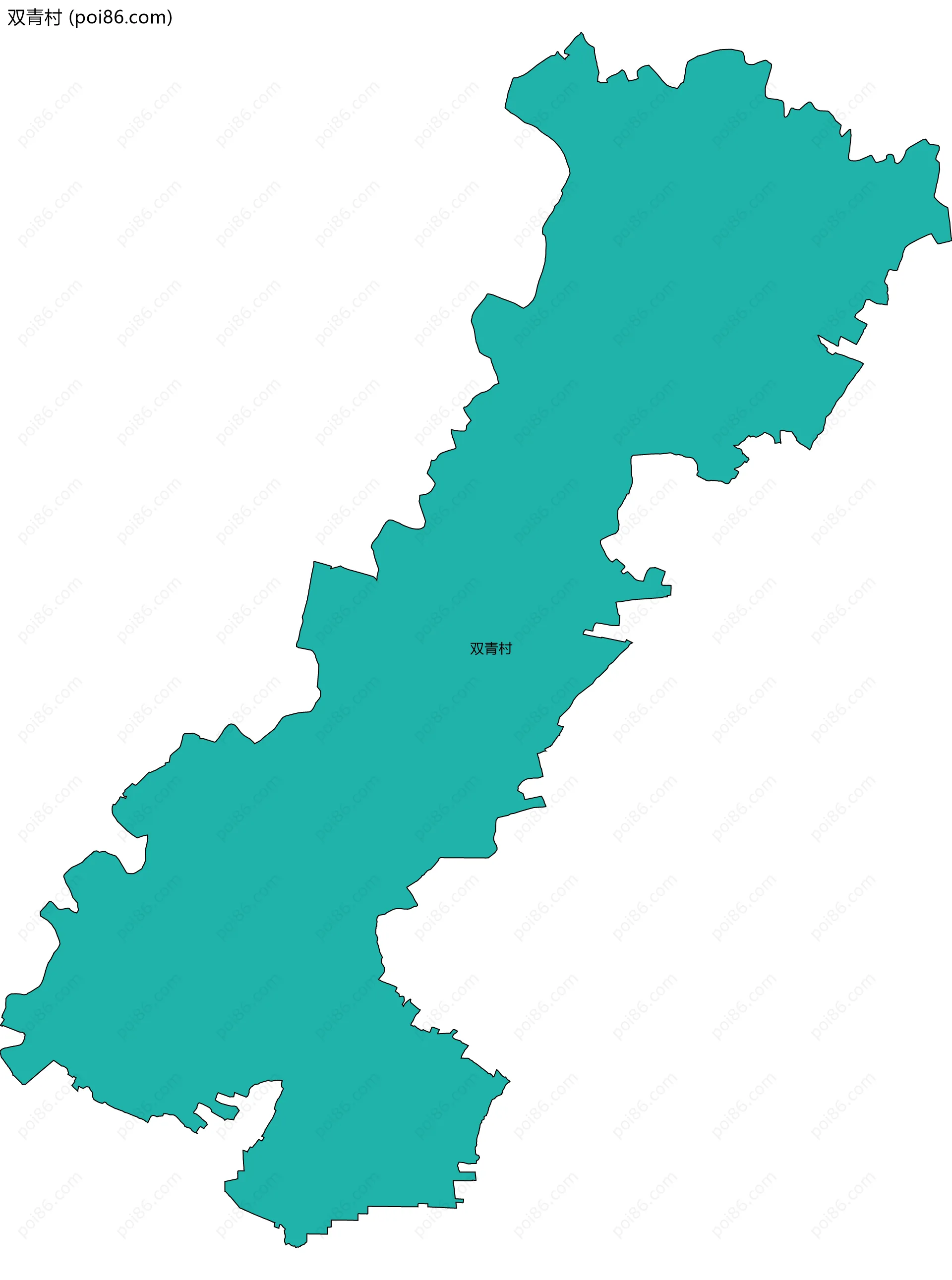 双青村边界地图