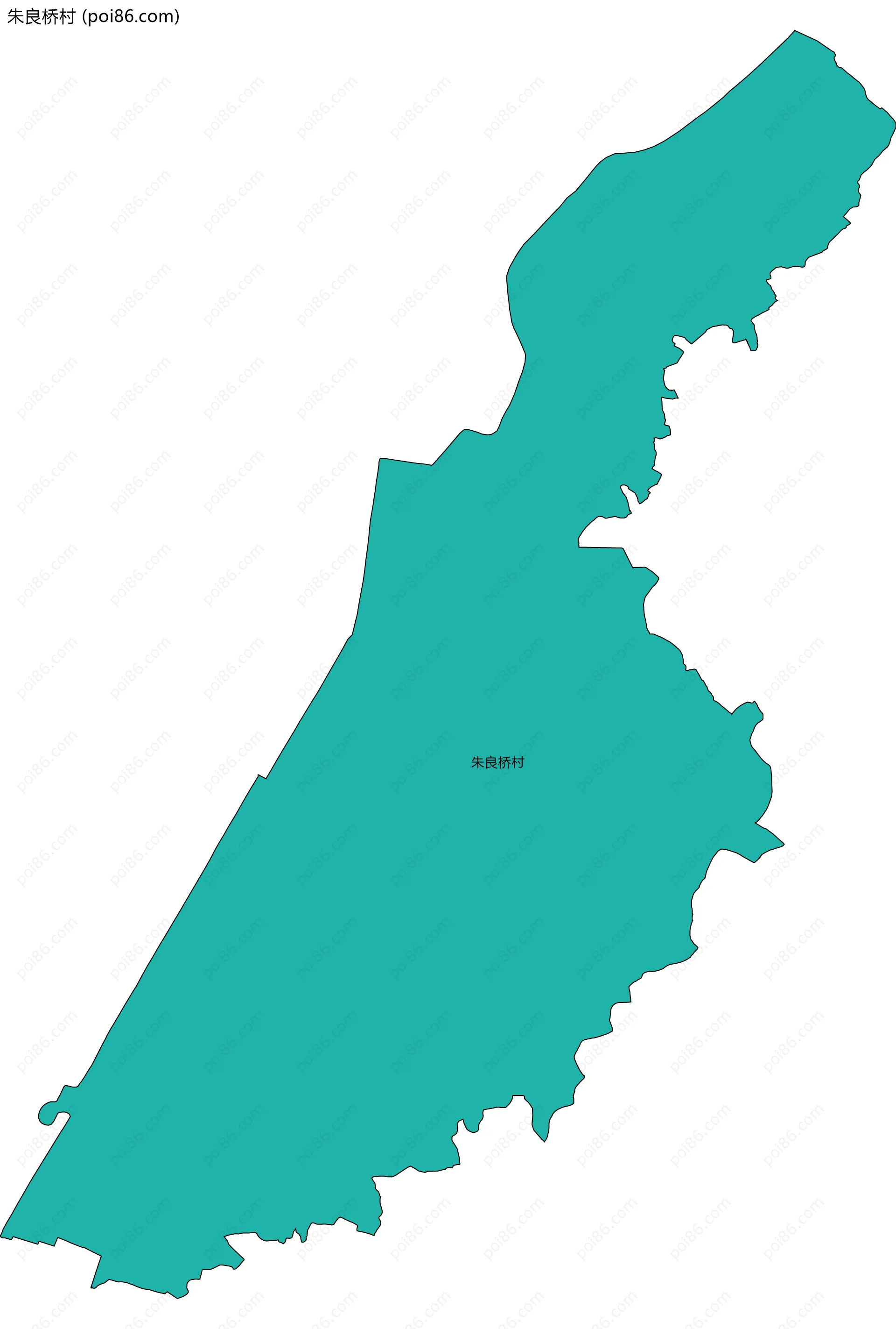 朱良桥村边界地图