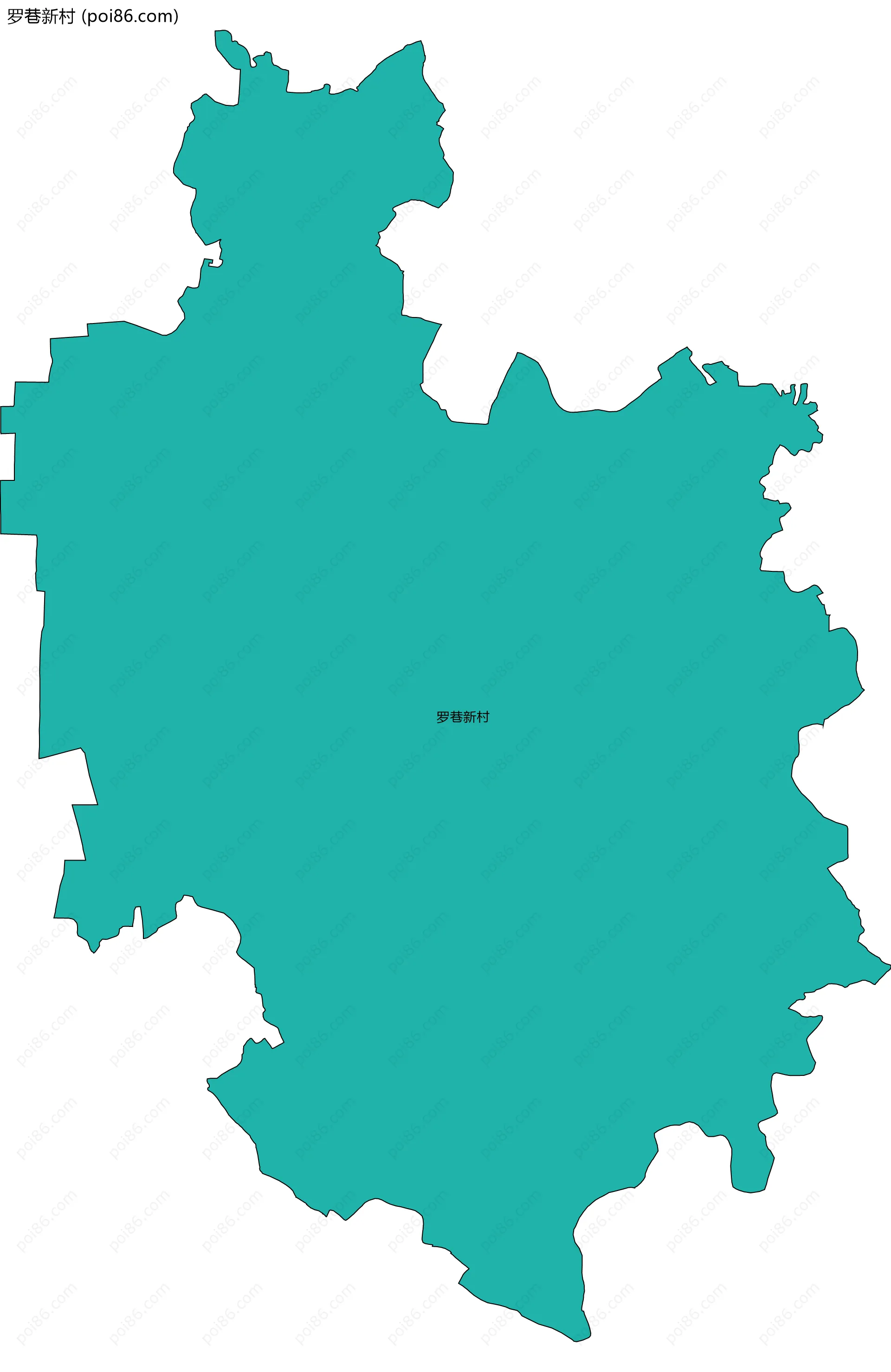 罗巷新村边界地图