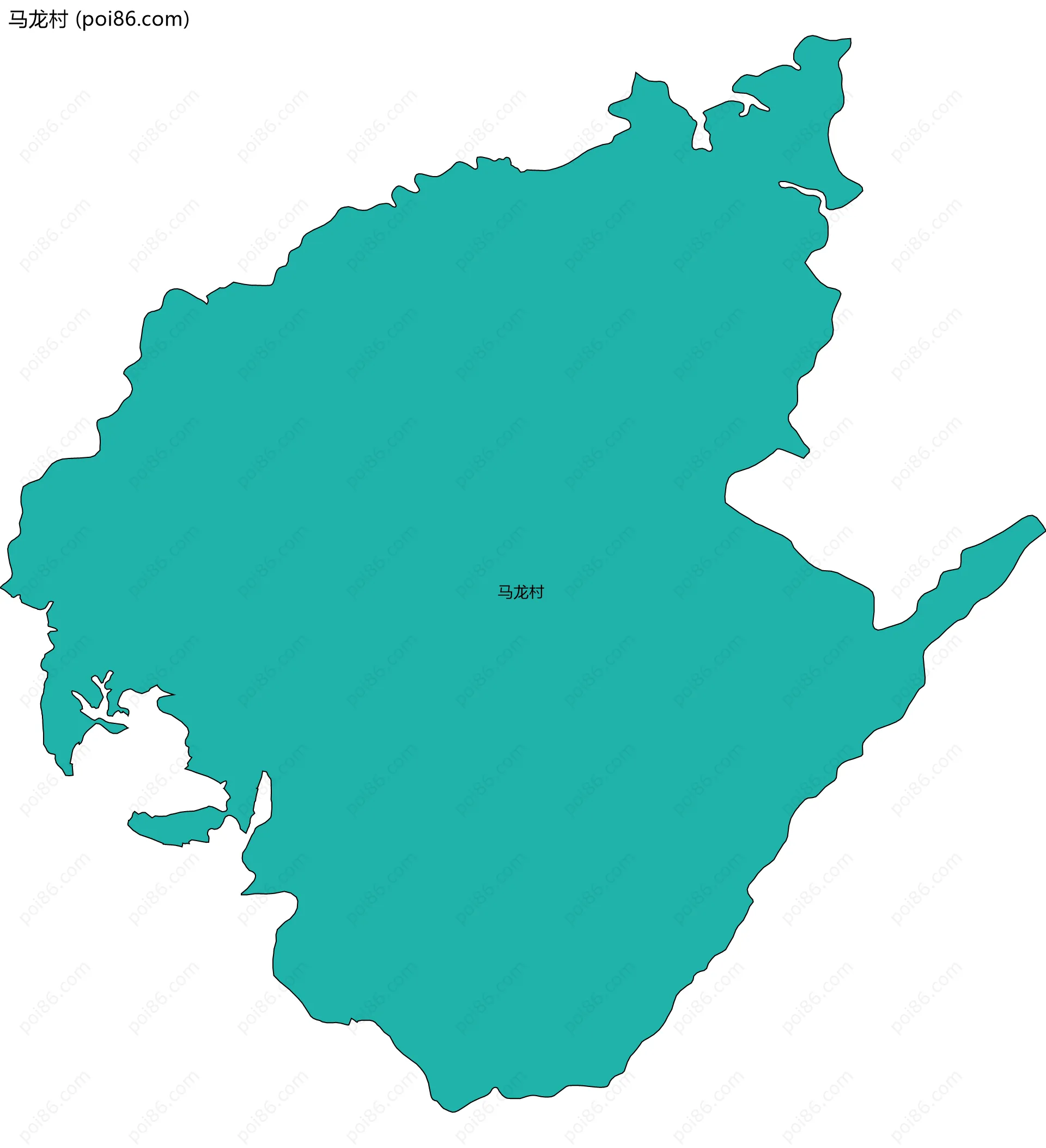 马龙村边界地图