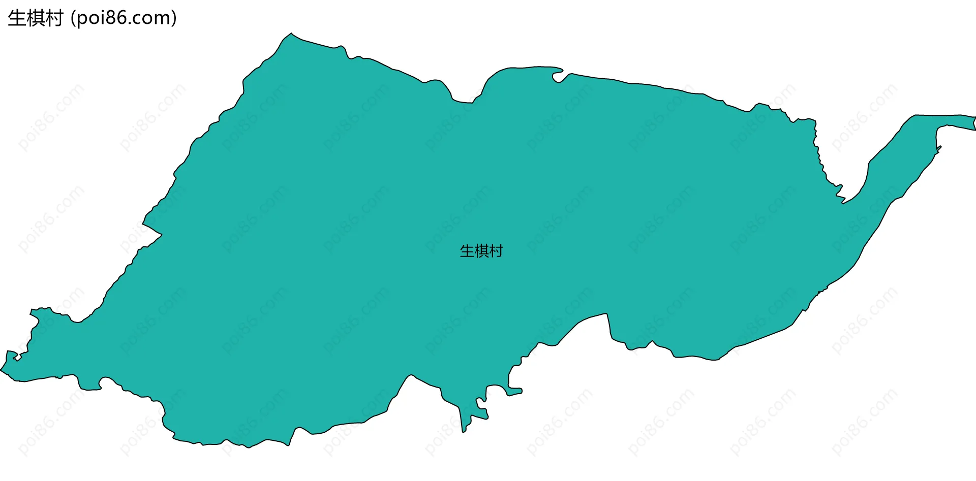 生棋村边界地图