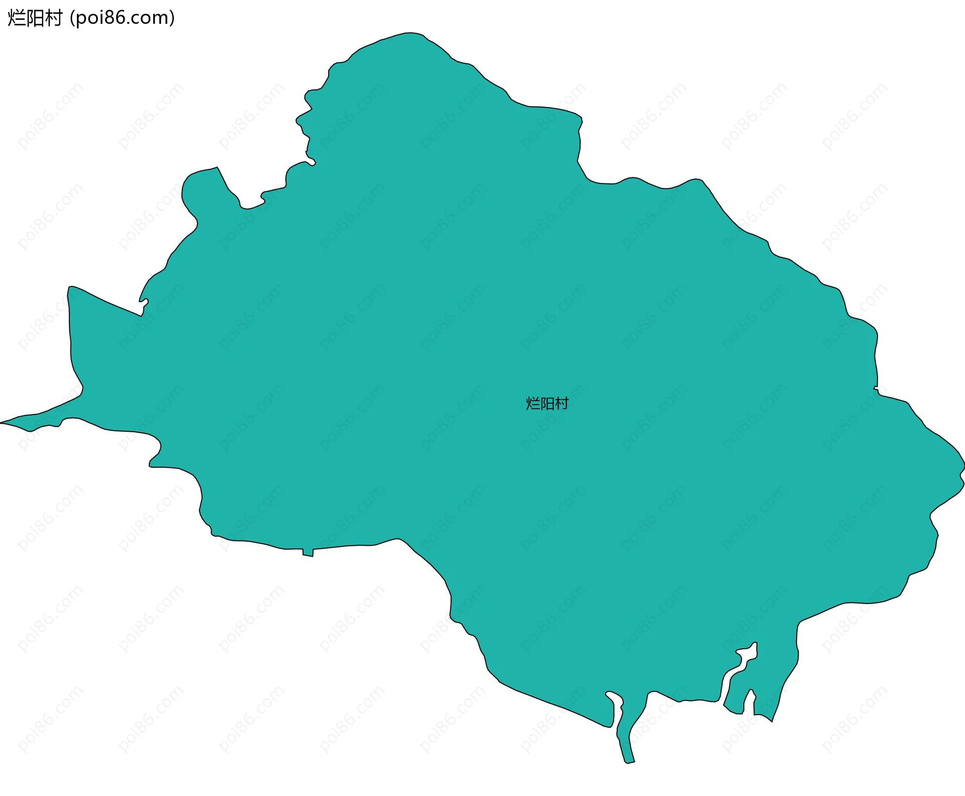 烂阳村边界地图