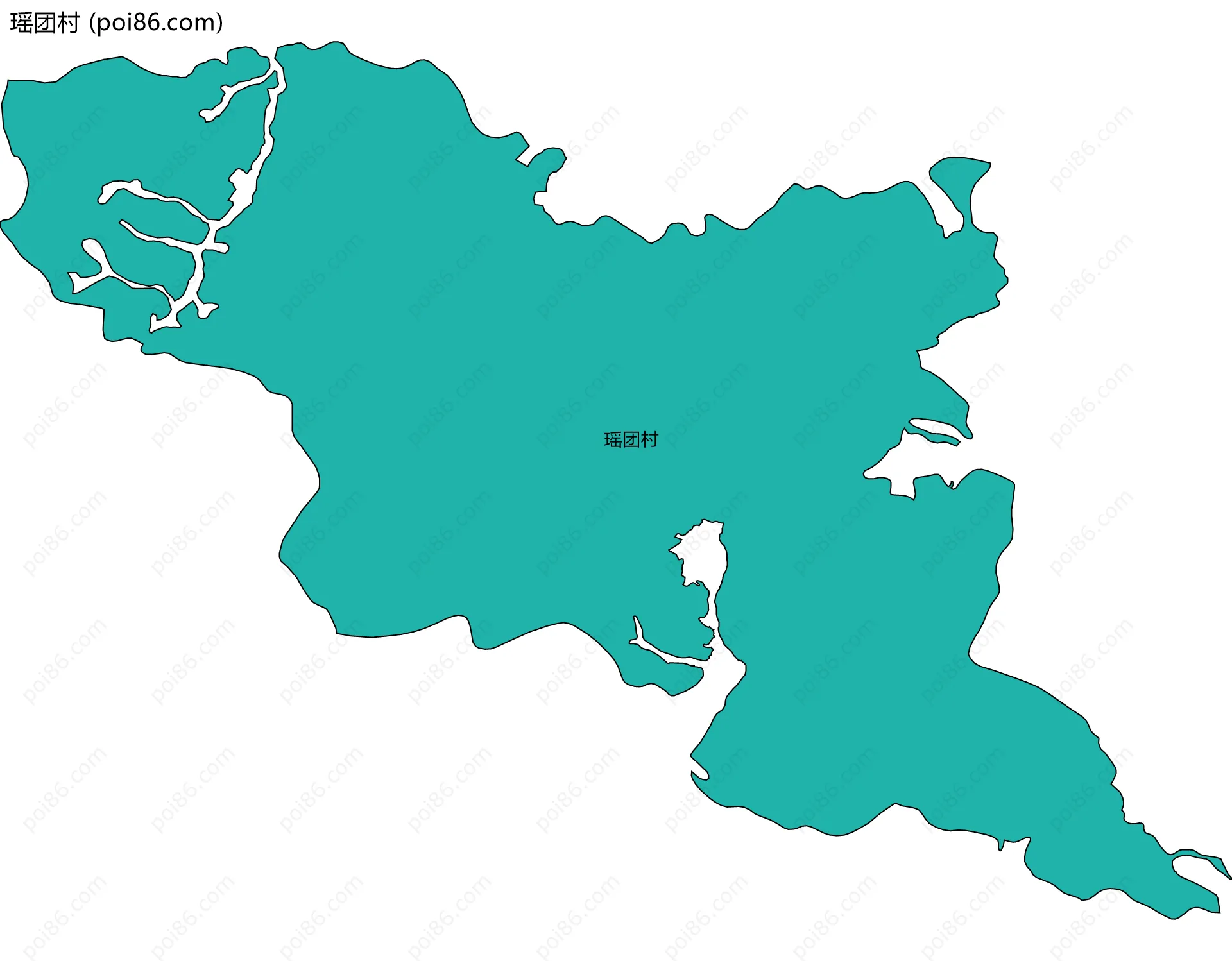 瑶团村边界地图