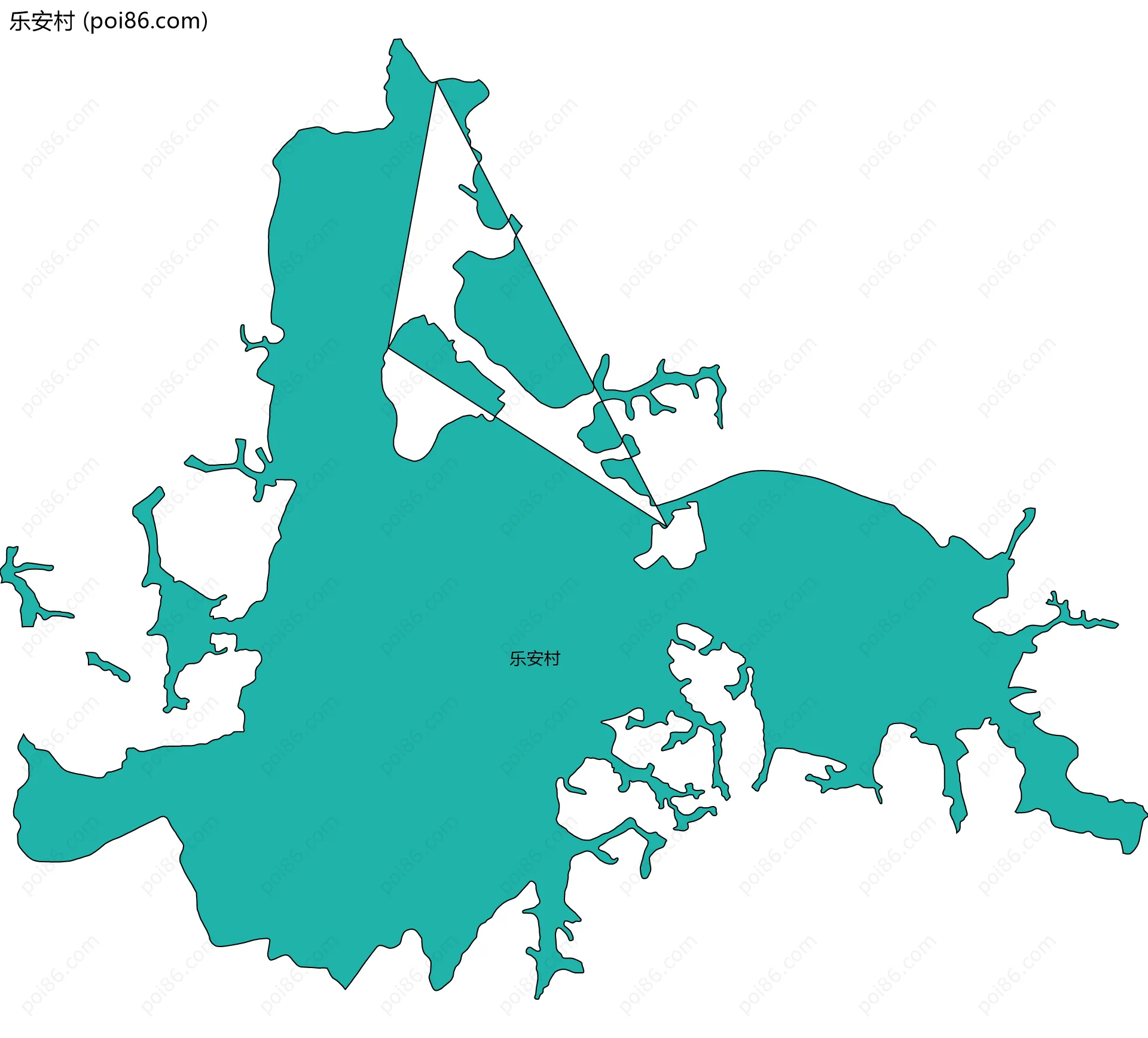 乐安村边界地图