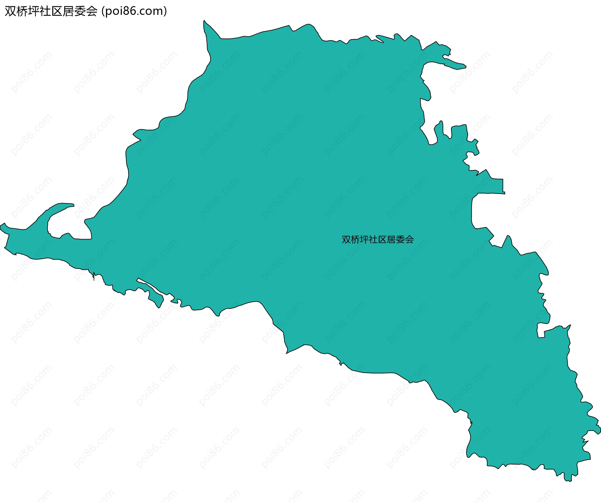 双桥坪社区居委会边界地图