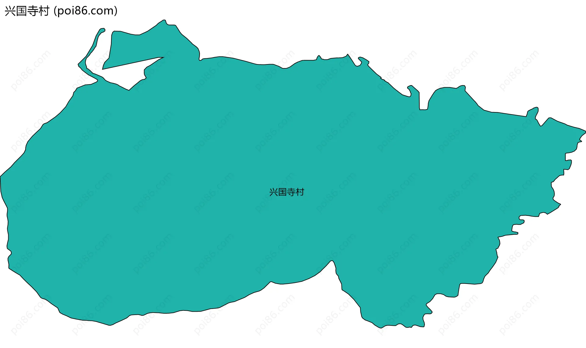 兴国寺村边界地图