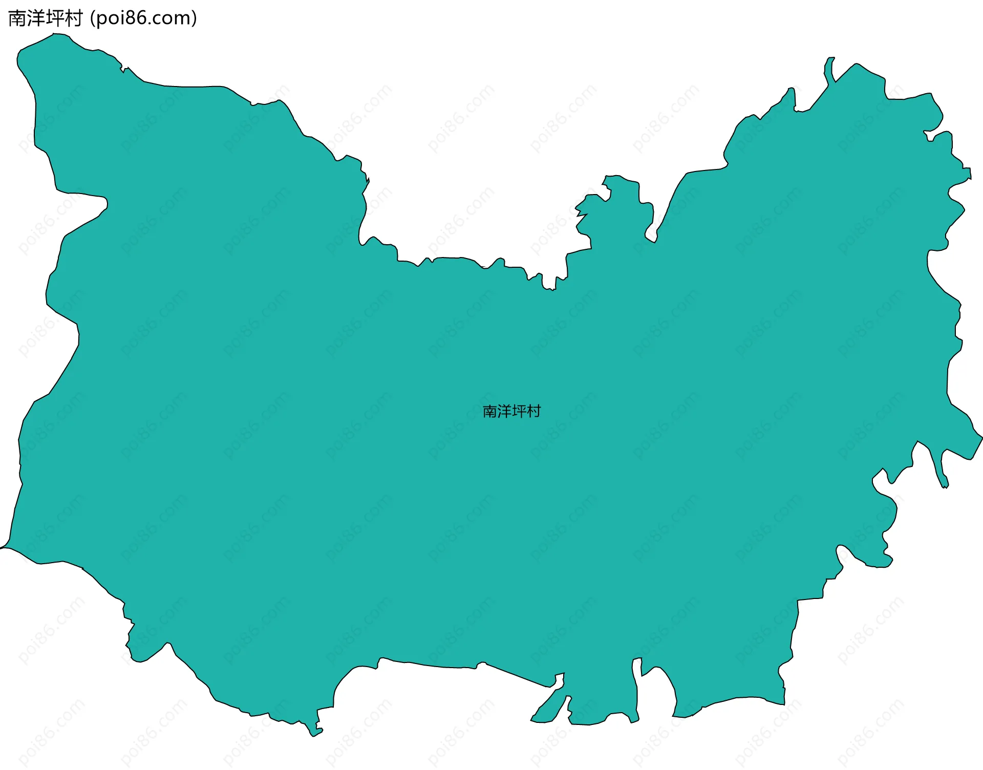 南洋坪村边界地图