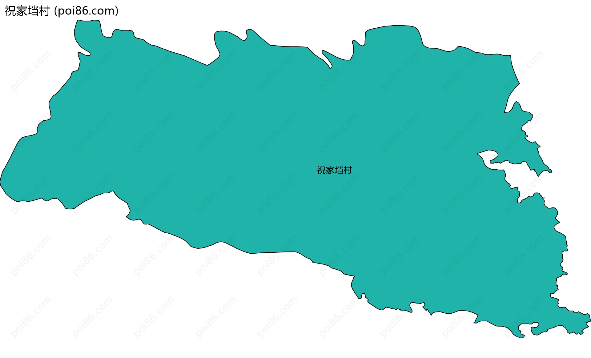 祝家垱村边界地图