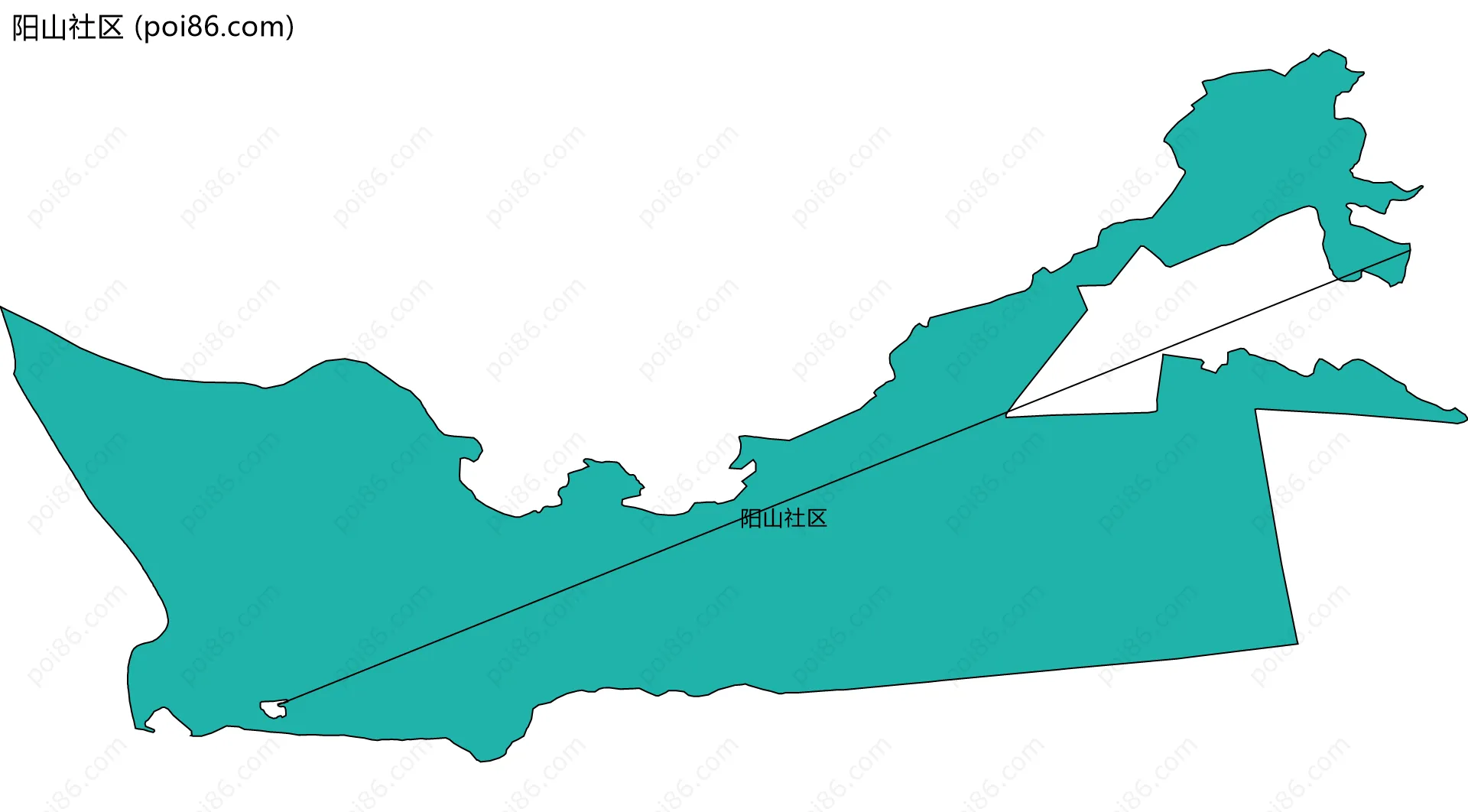 阳山社区边界地图