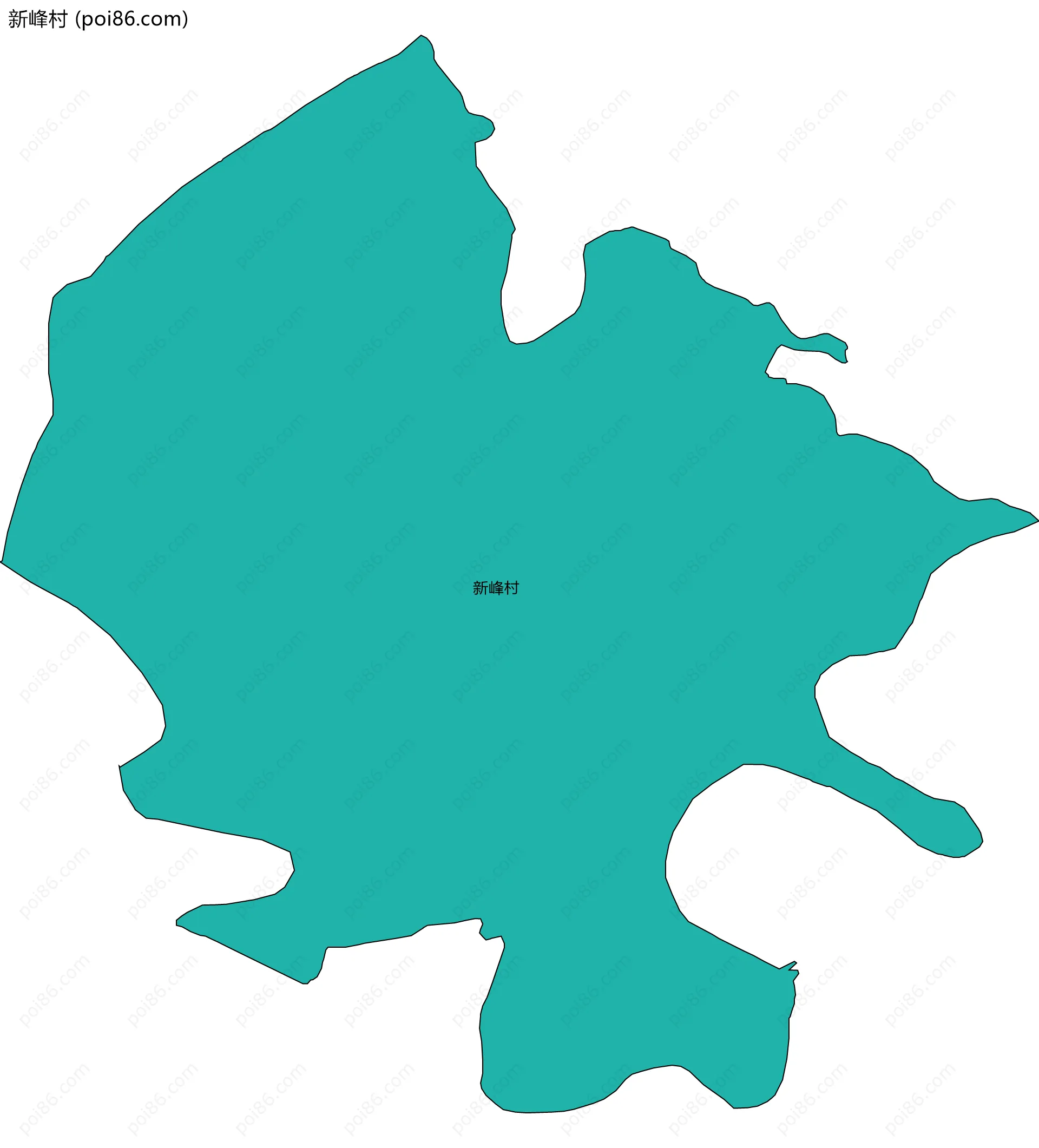 新峰村边界地图