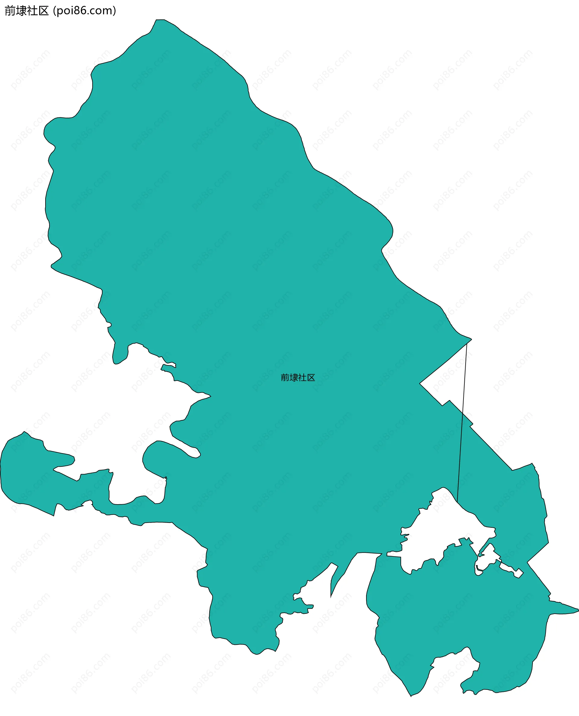 前埭社区边界地图