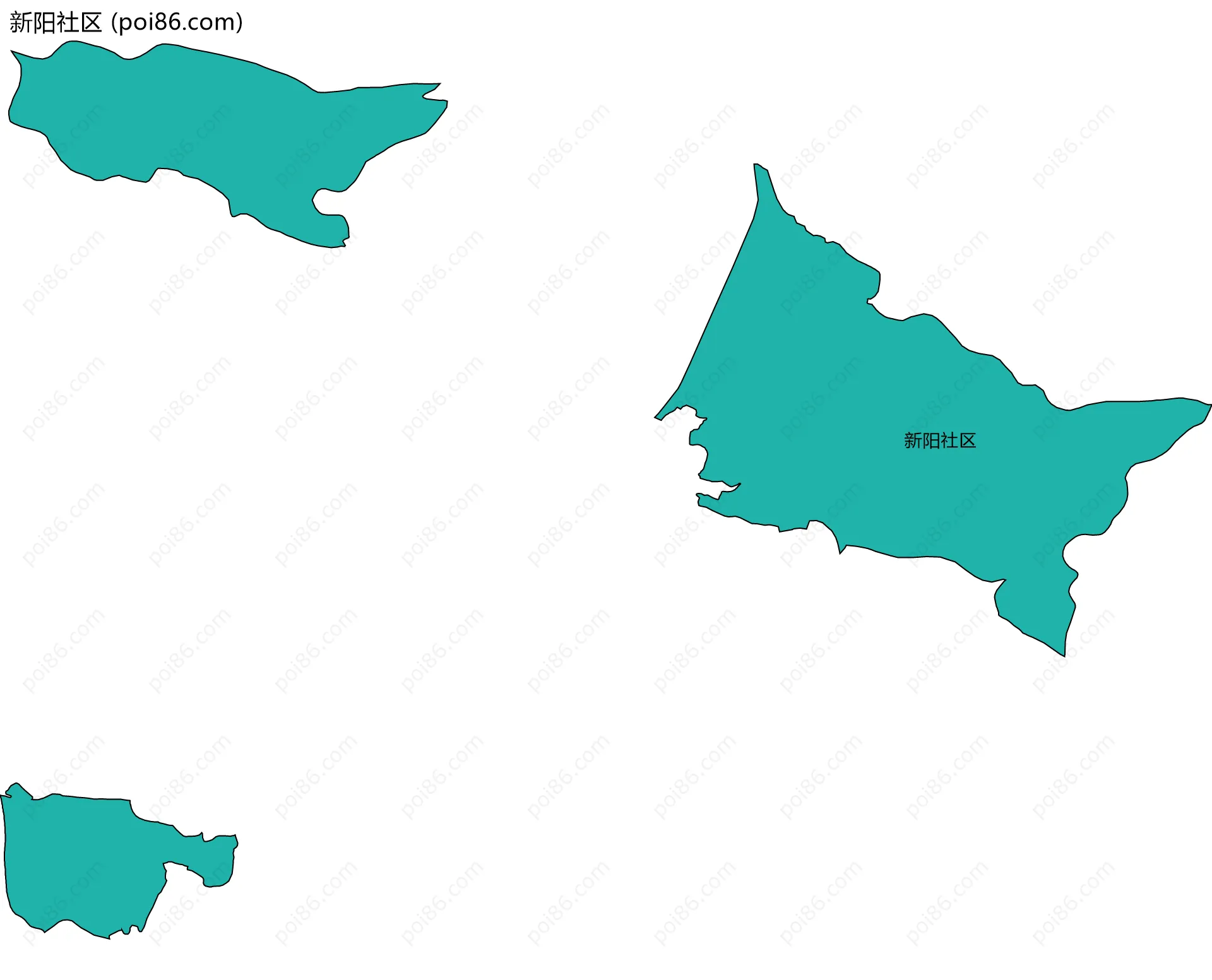 新阳社区边界地图