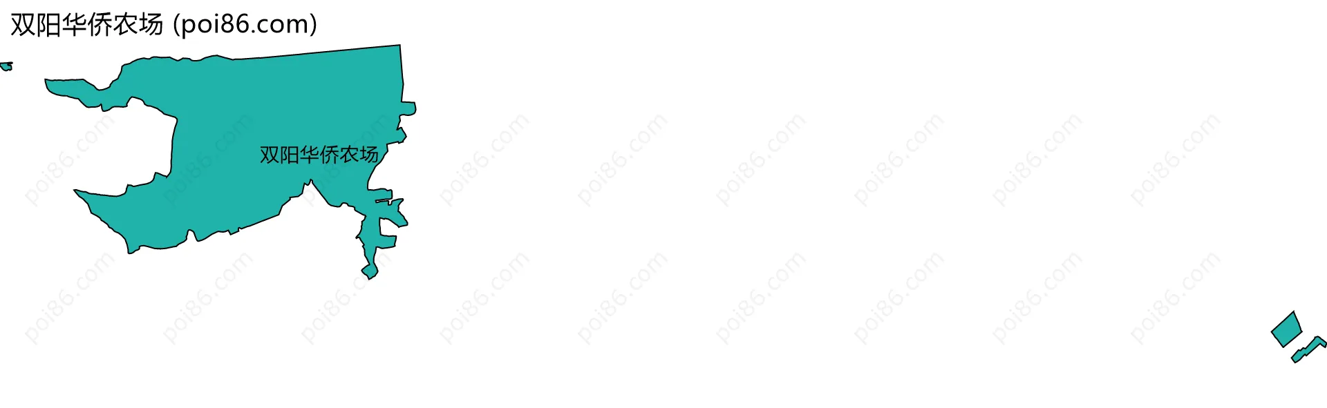 双阳华侨农场边界地图