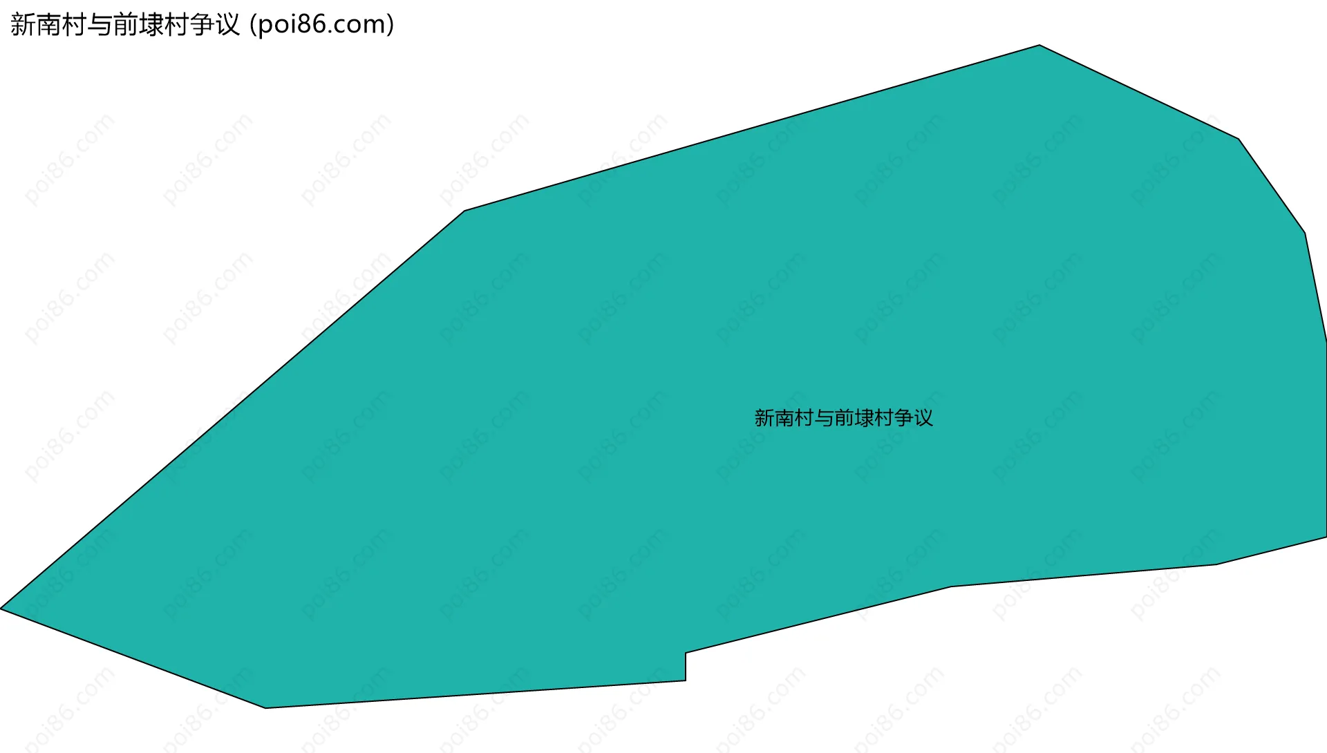 新南村与前埭村争议边界地图