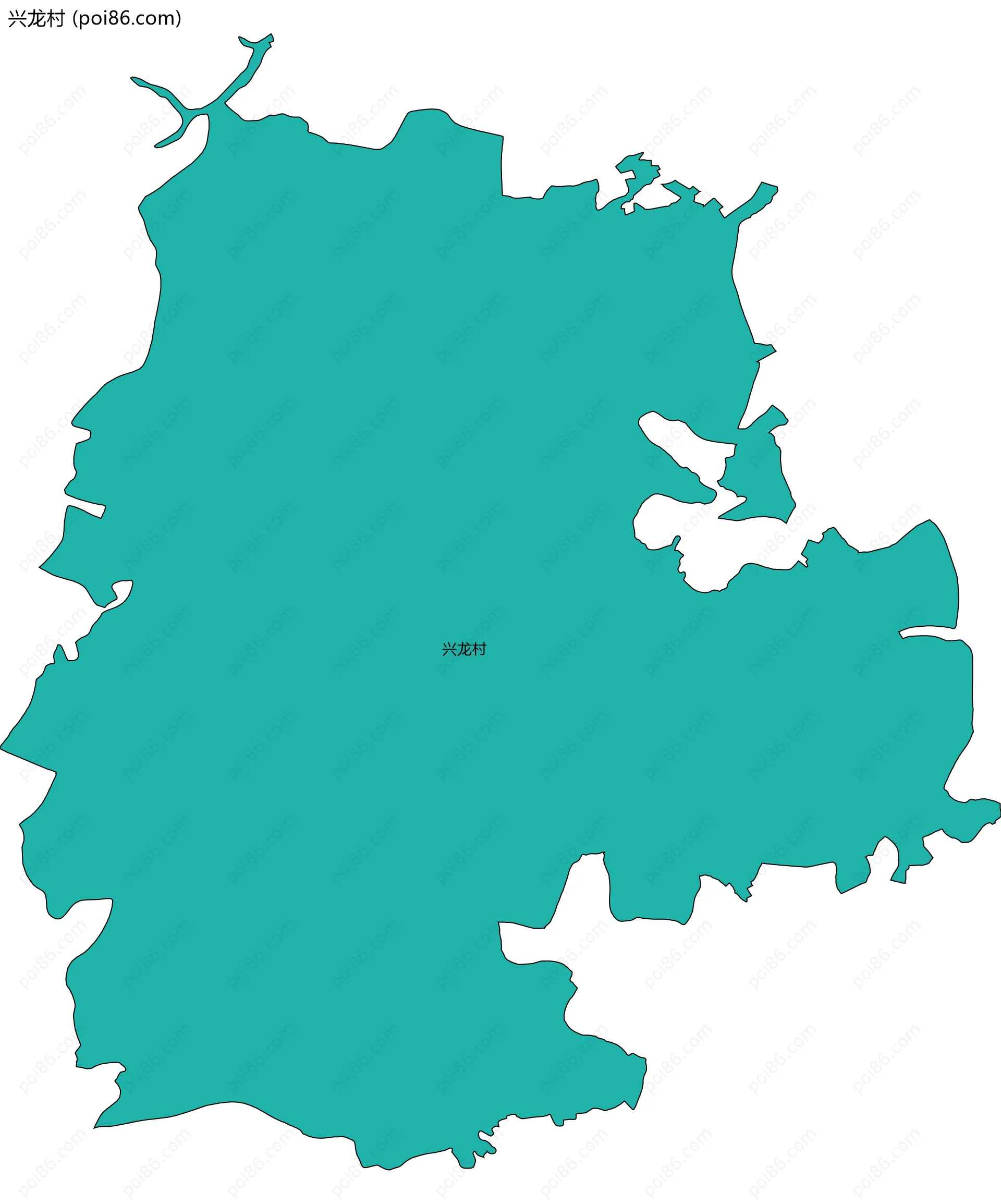 兴龙村边界地图