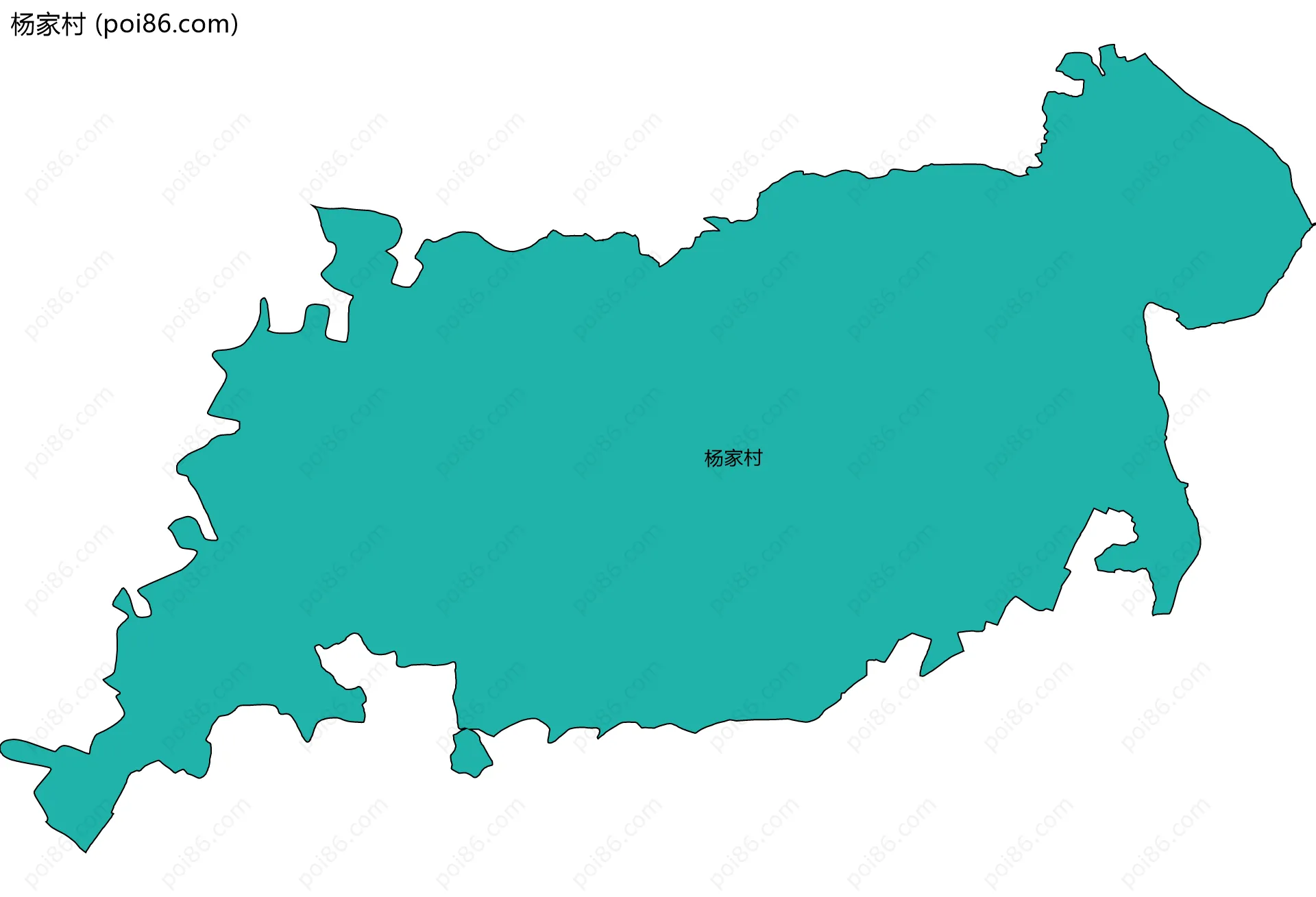 杨家村边界地图