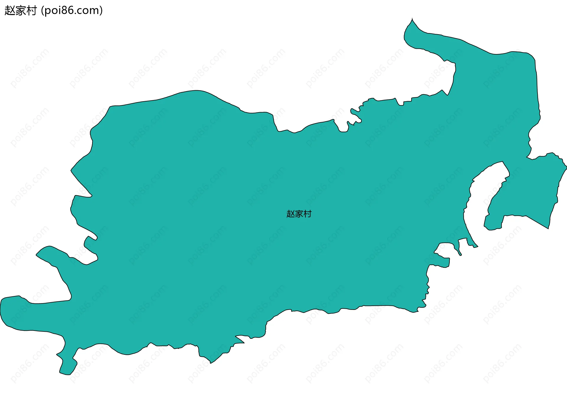 赵家村边界地图