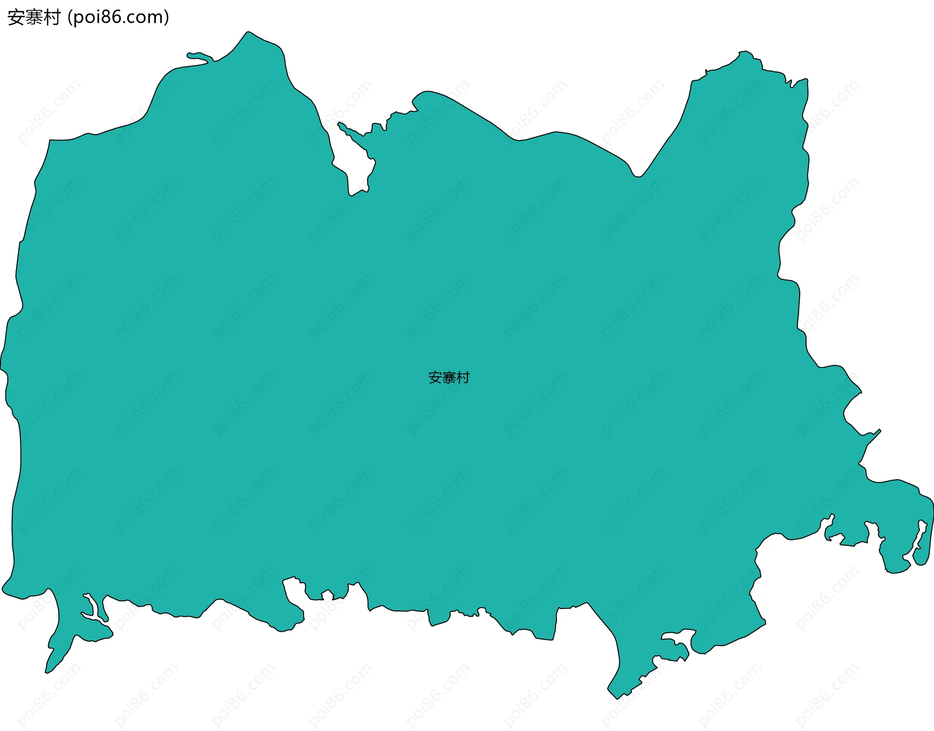 安寨村边界地图