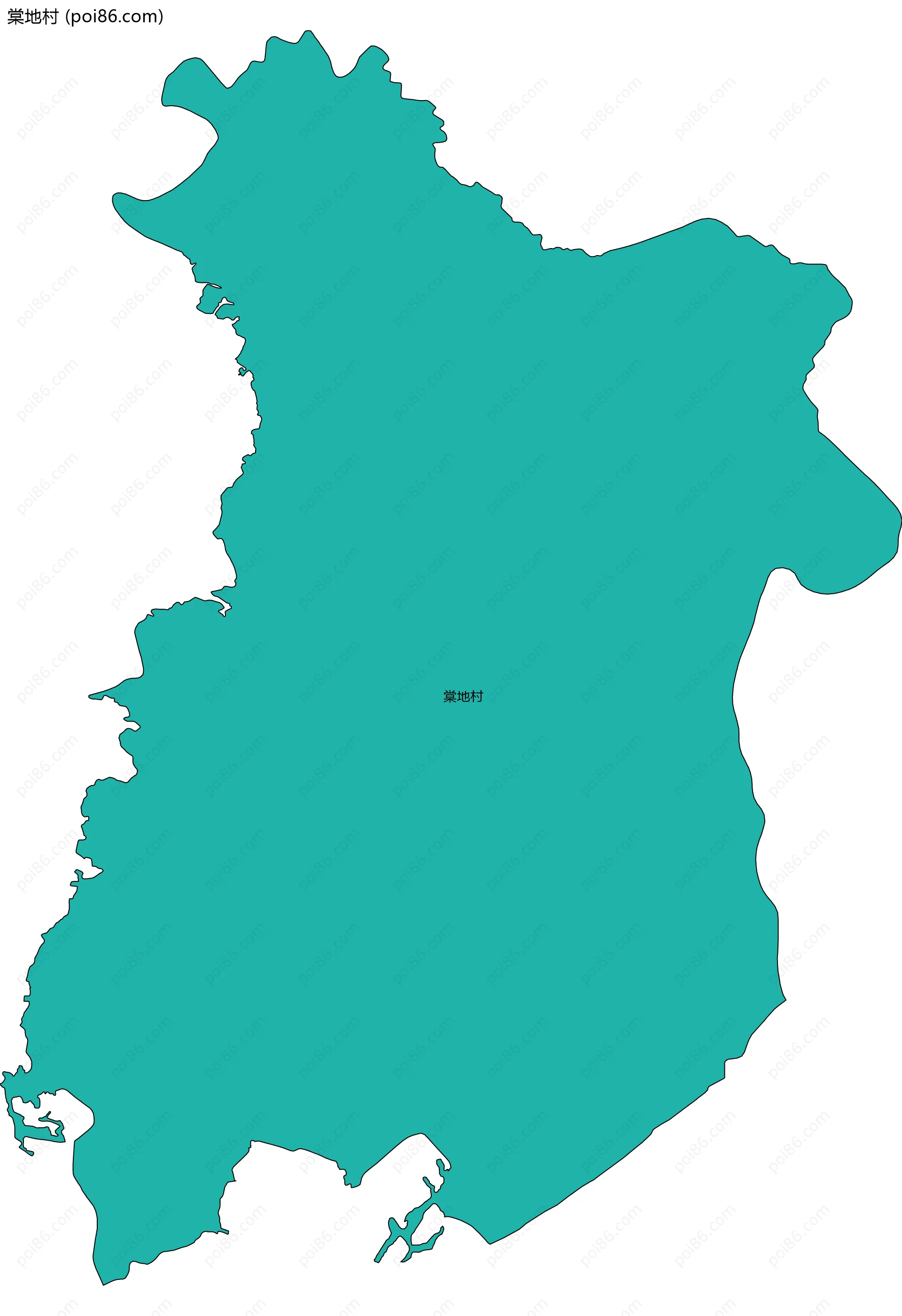 棠地村边界地图