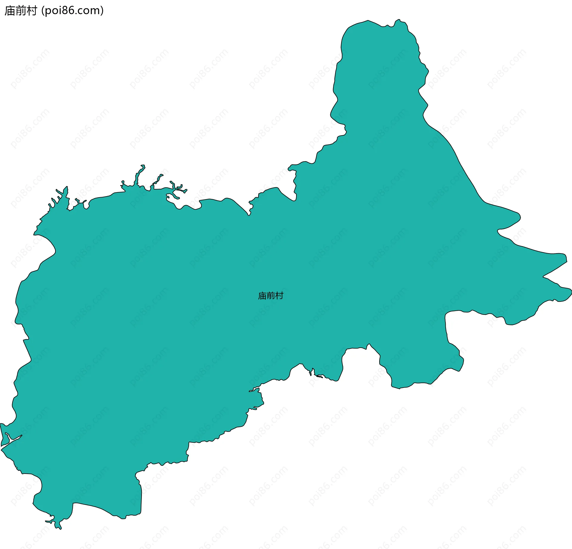 庙前村边界地图