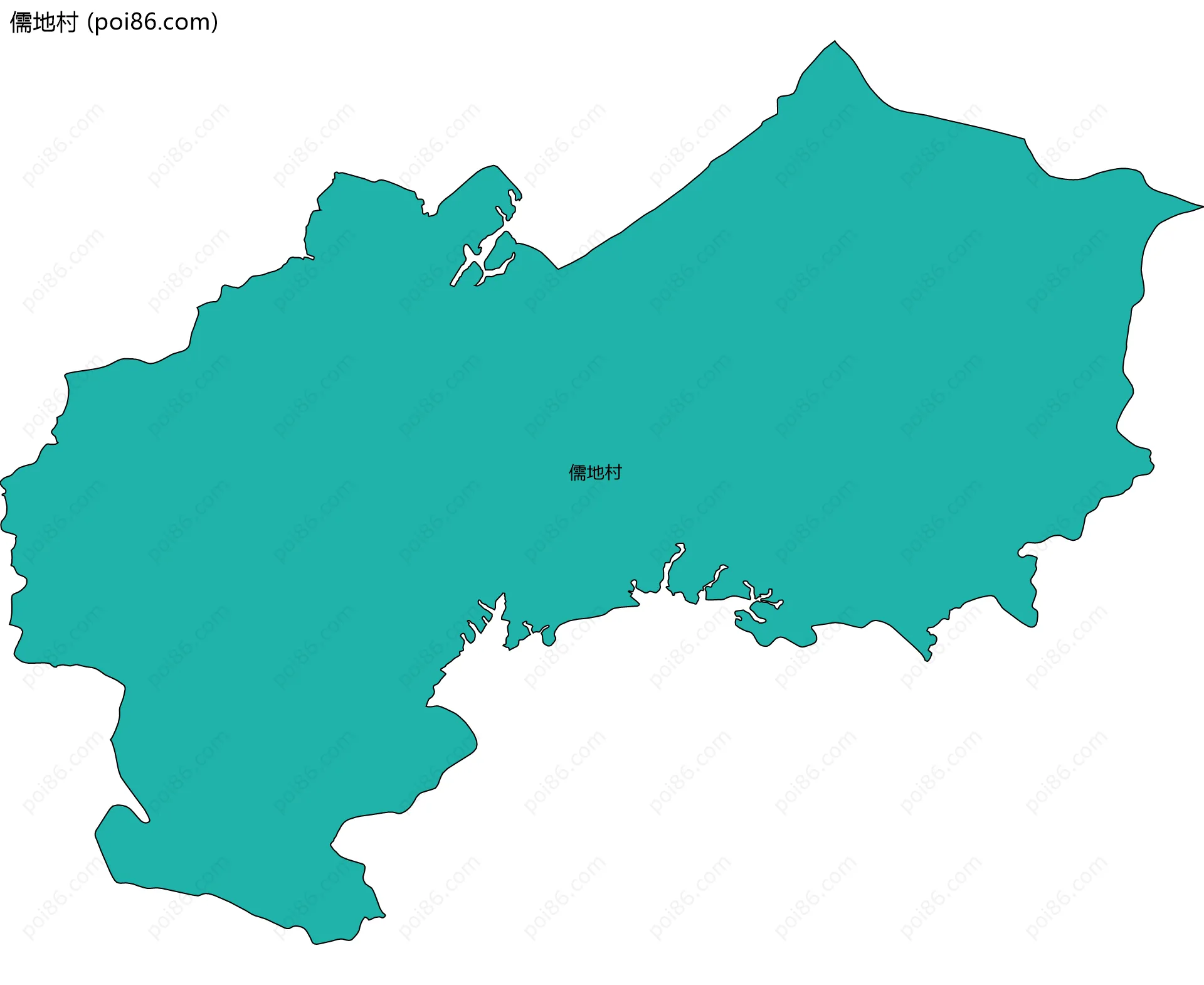 儒地村边界地图