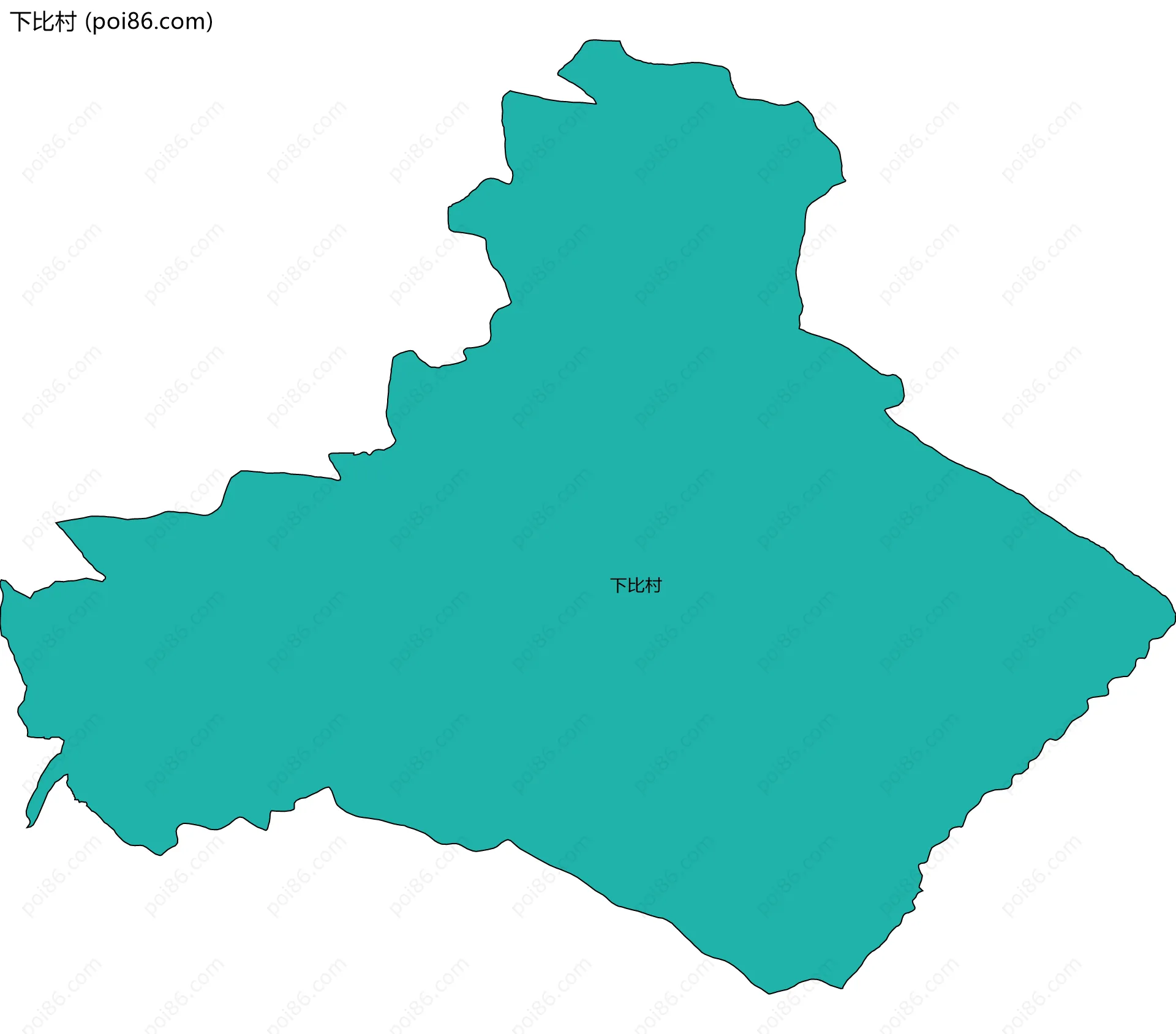 下比村边界地图