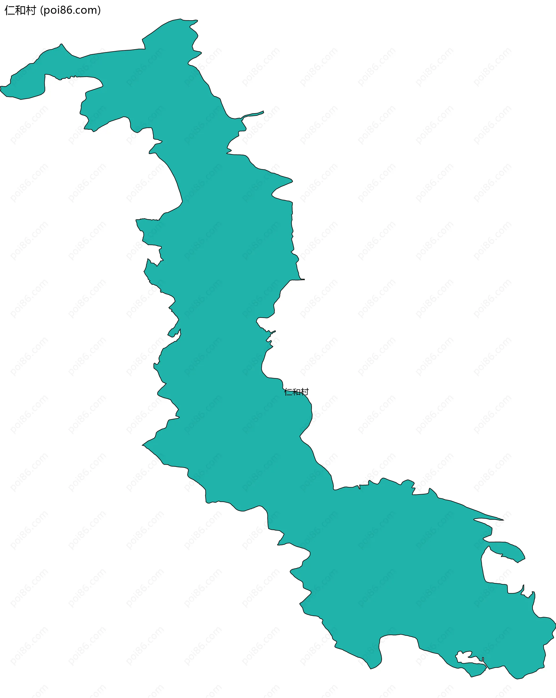 仁和村边界地图