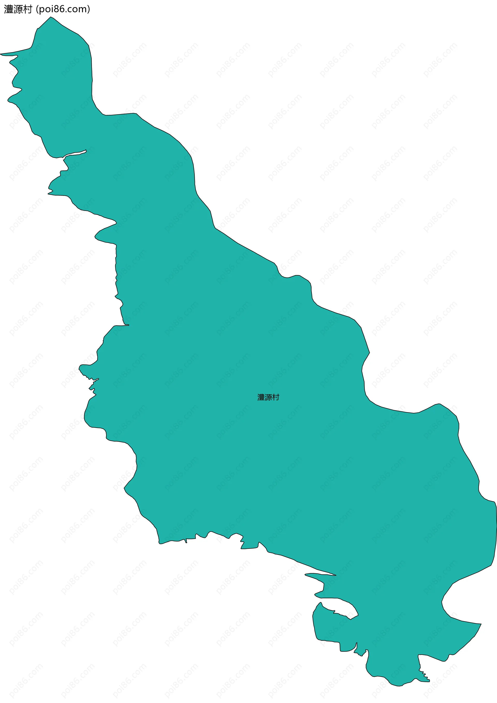 澧源村边界地图