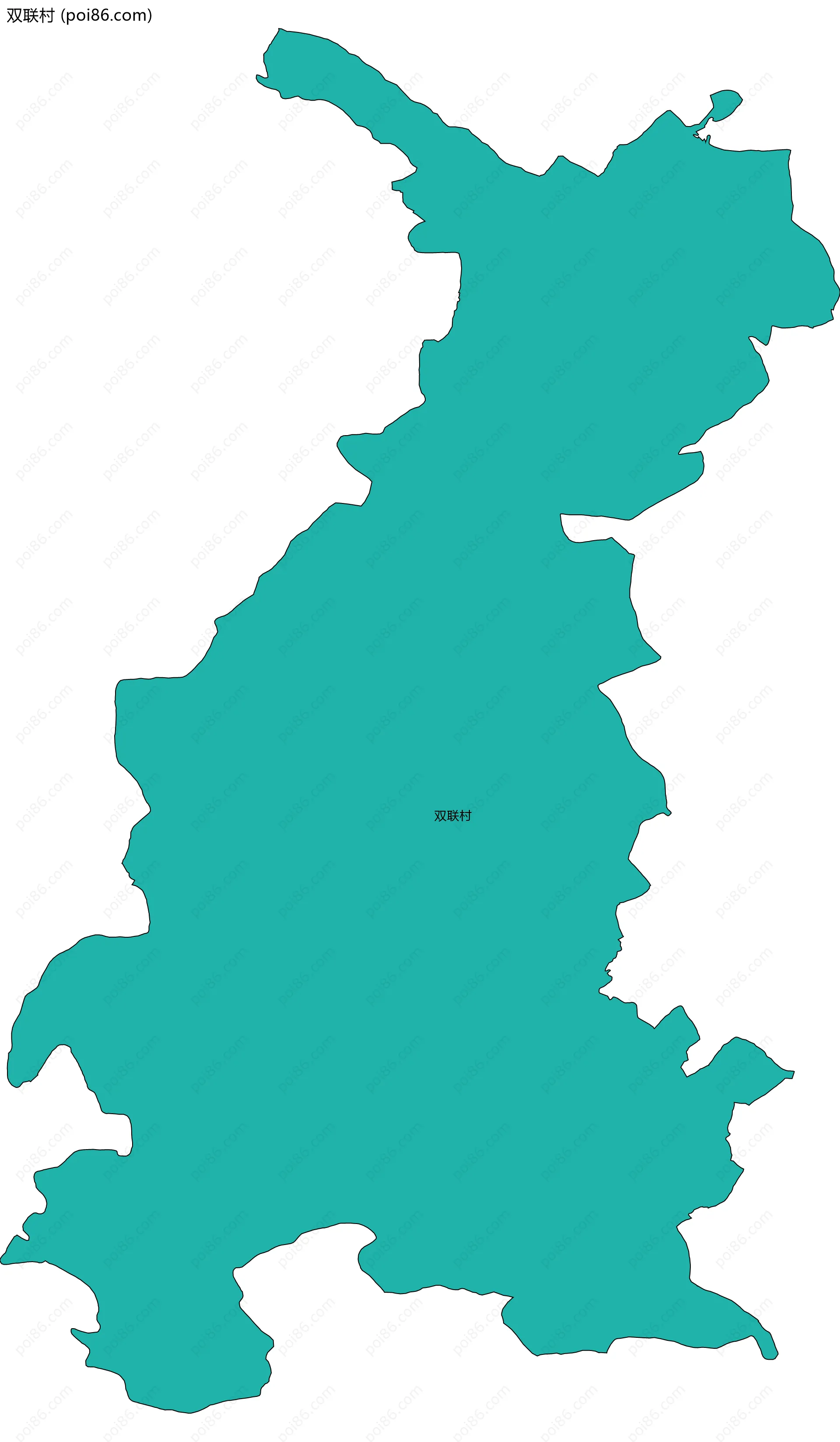 双联村边界地图