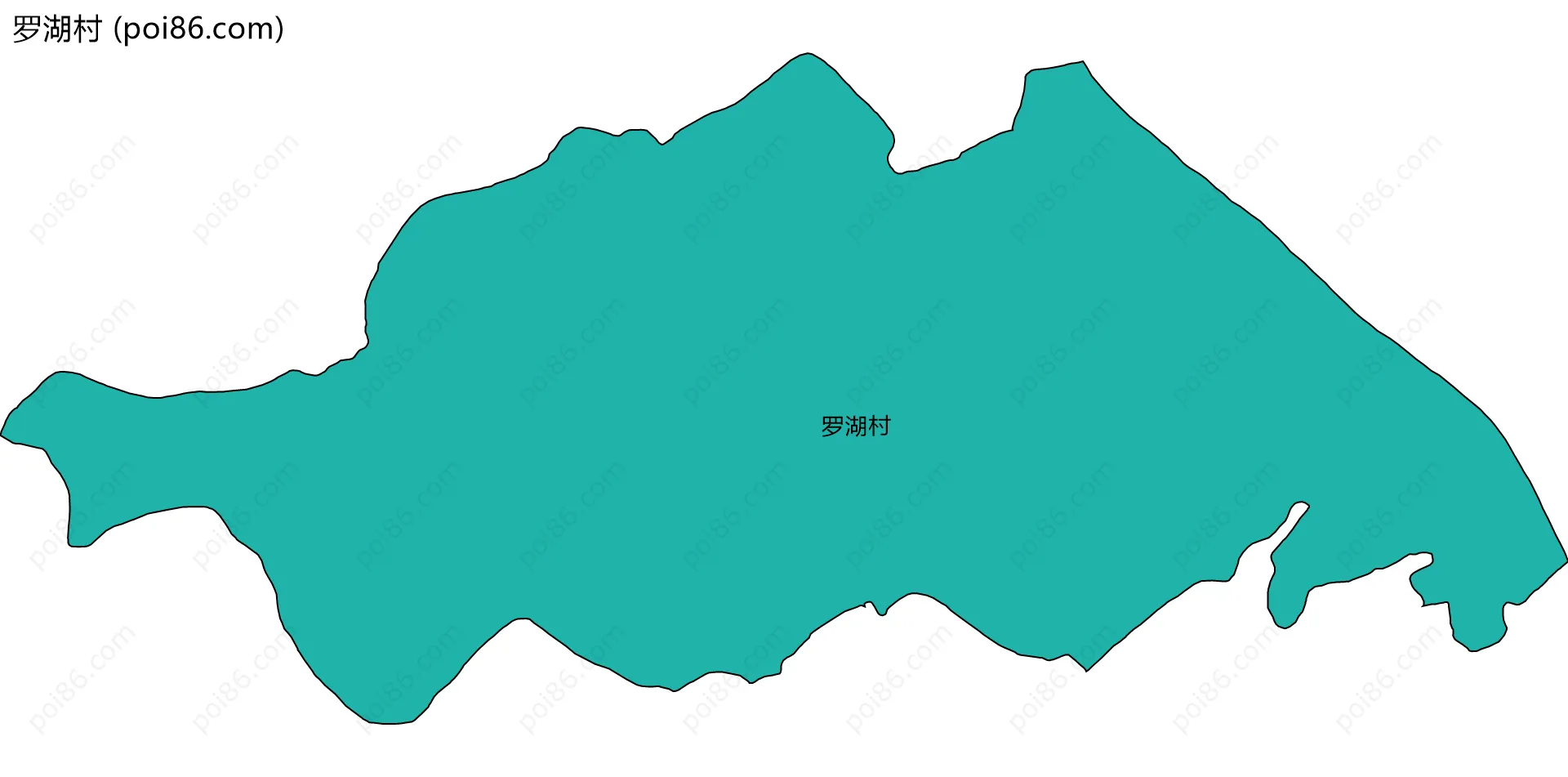 罗湖村边界地图