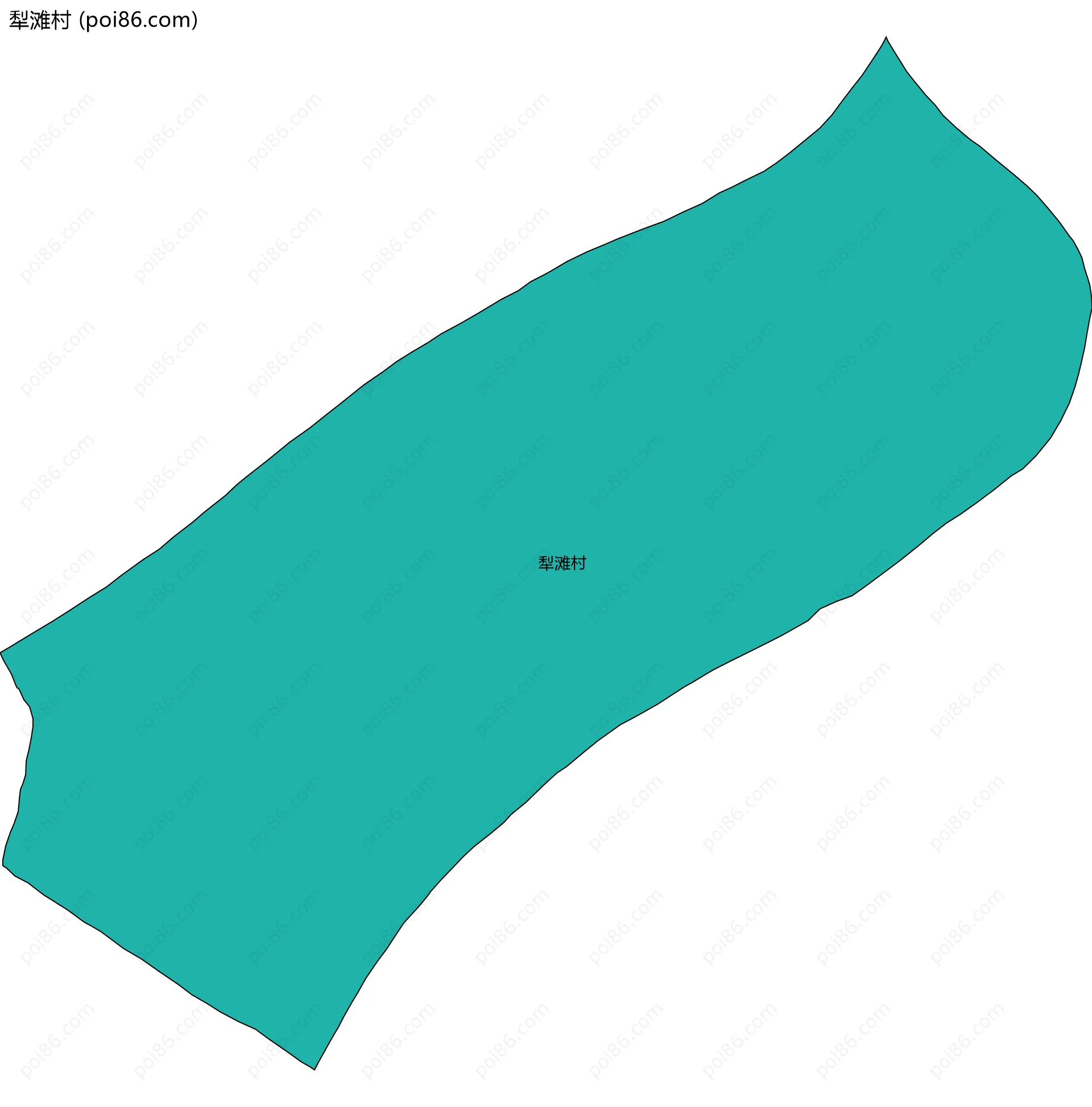 犁滩村边界地图