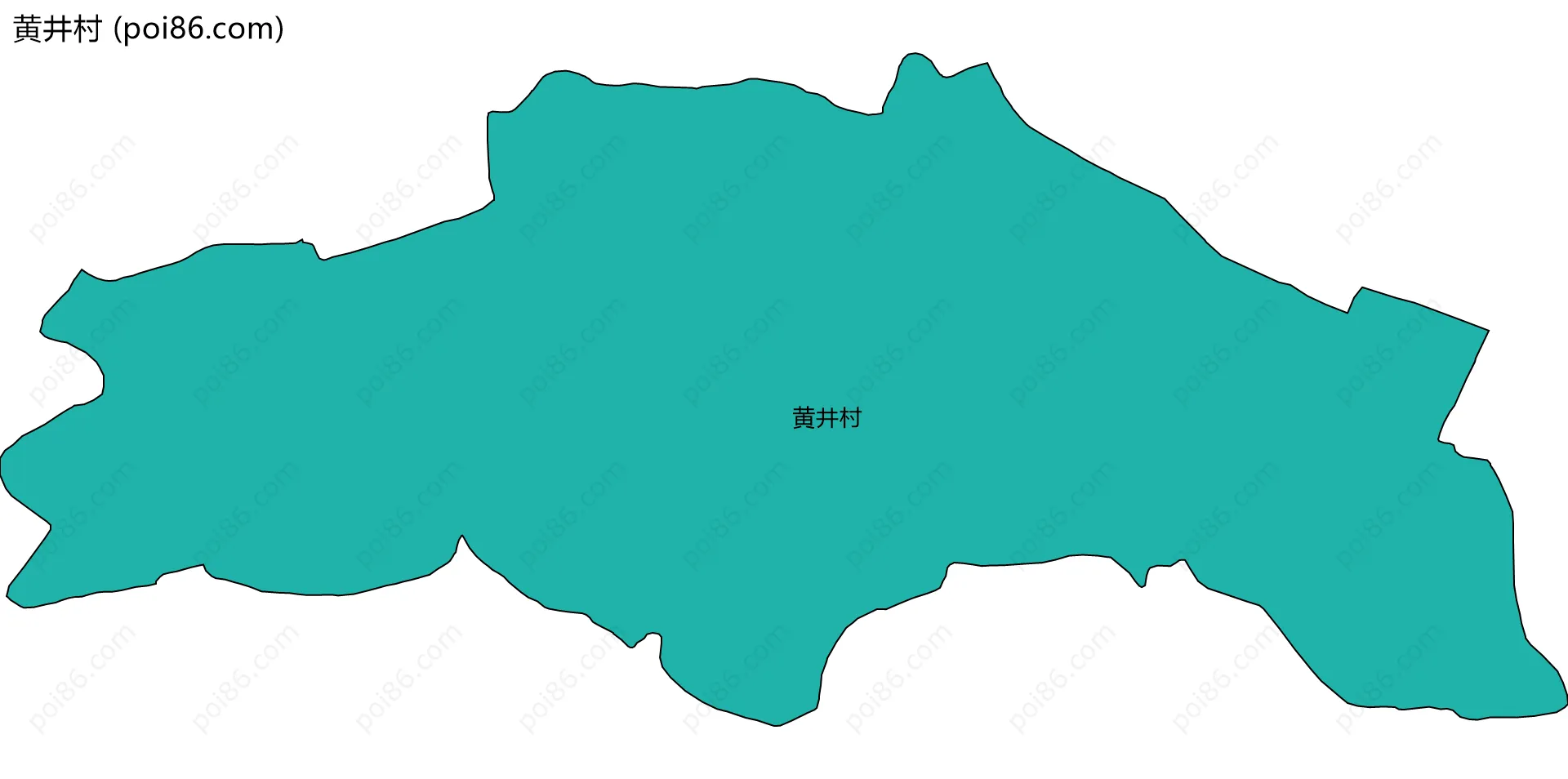 黄井村边界地图