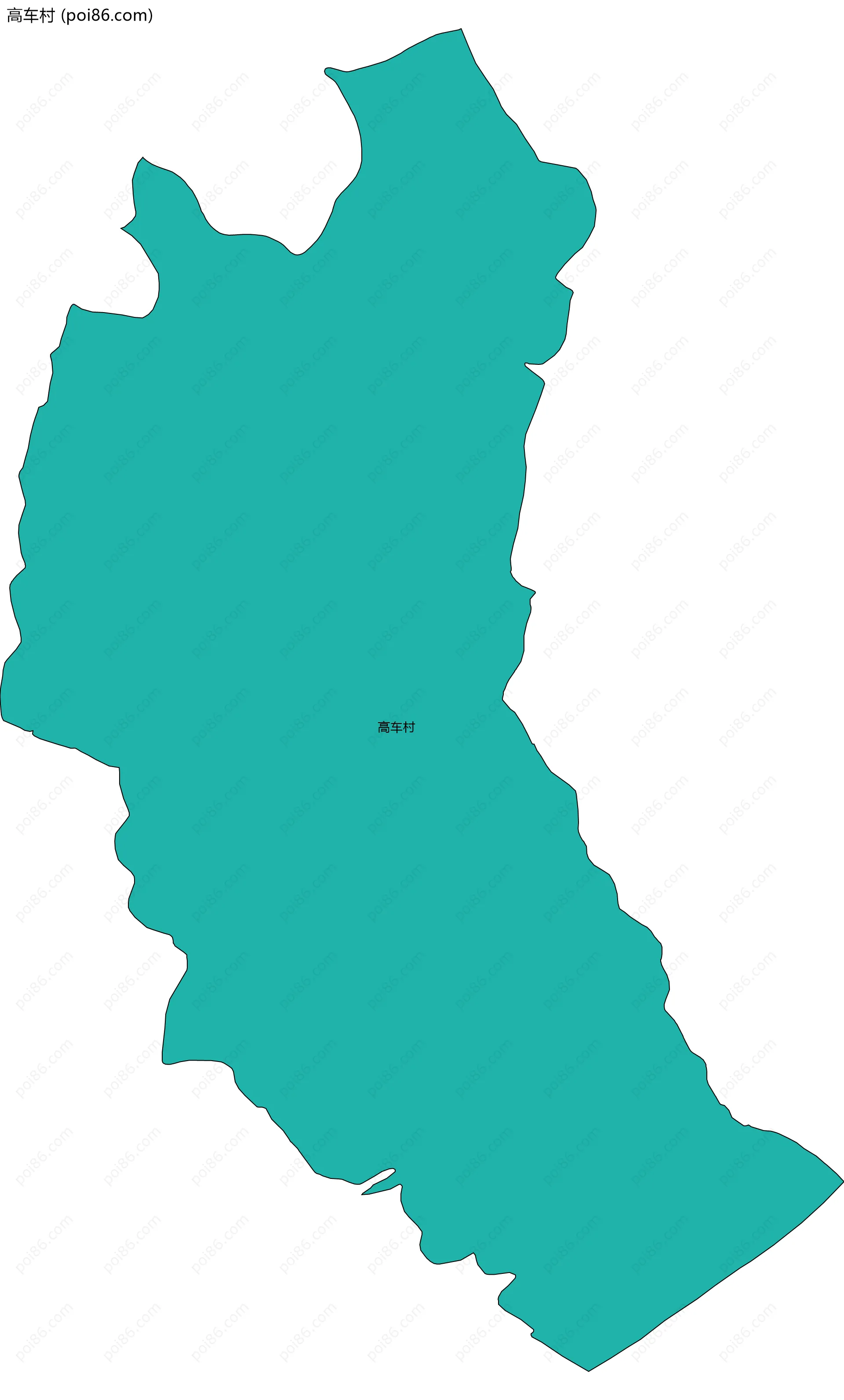 高车村边界地图