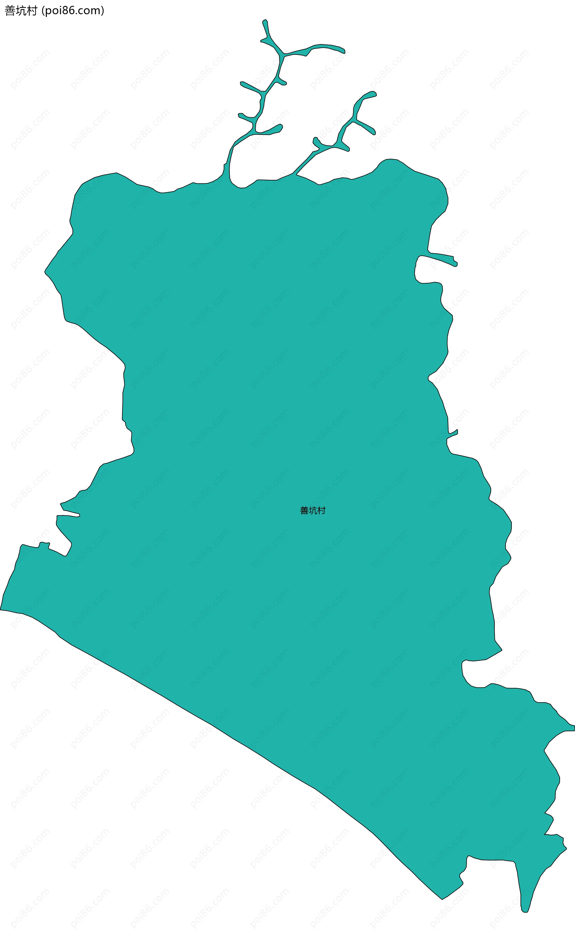 善坑村边界地图
