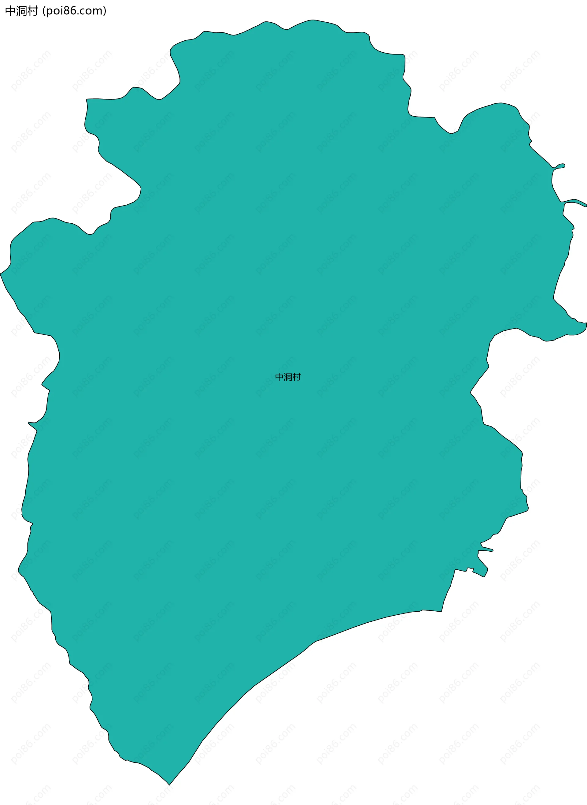 中洞村边界地图