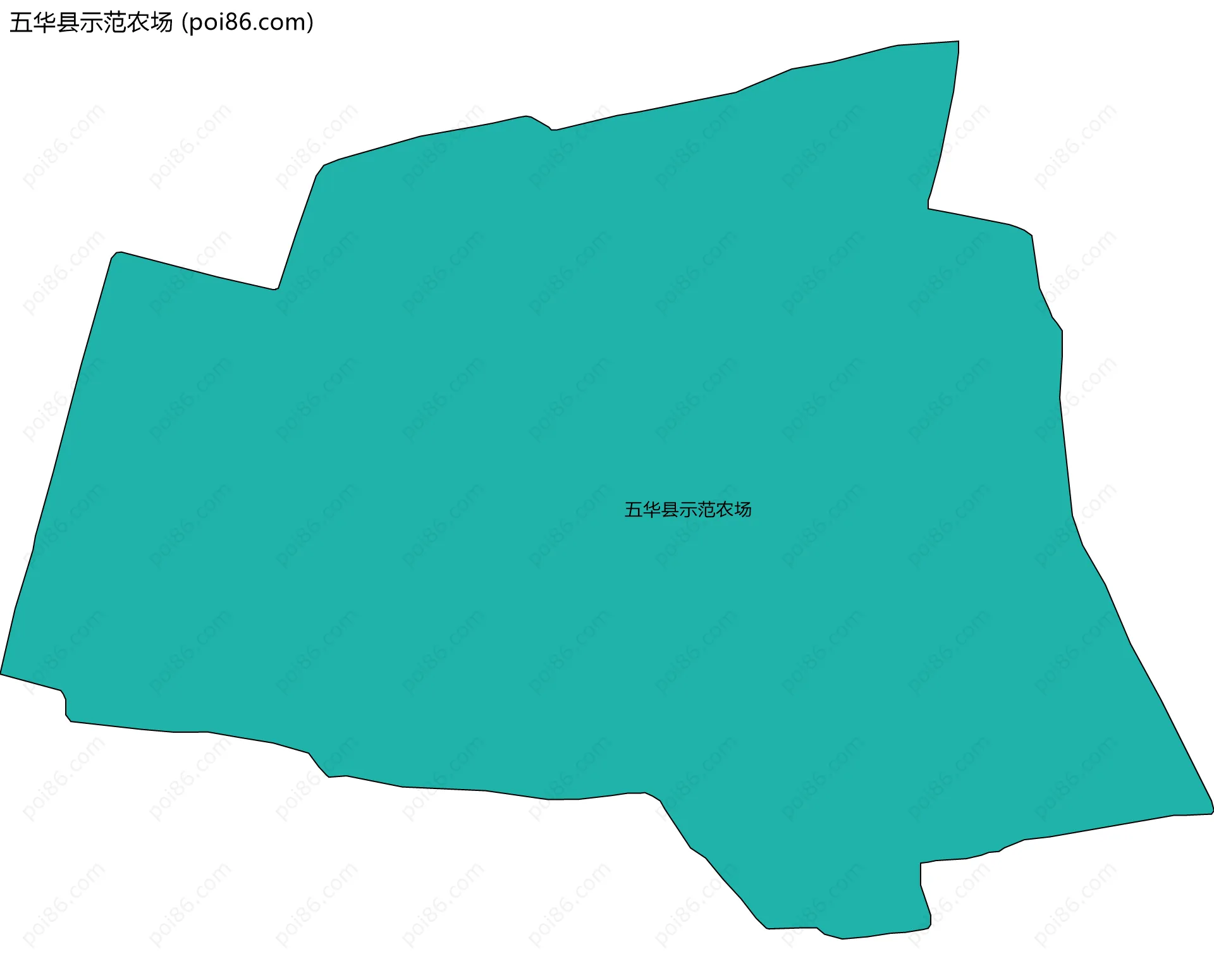 五华县示范农场边界地图