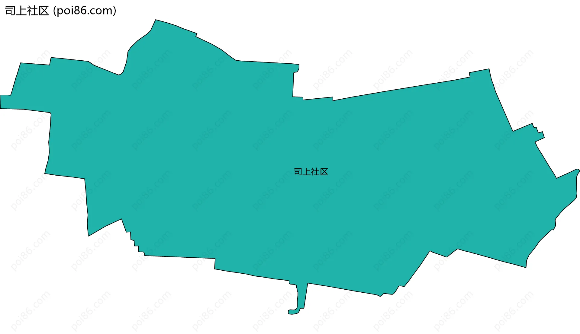 司上社区边界地图