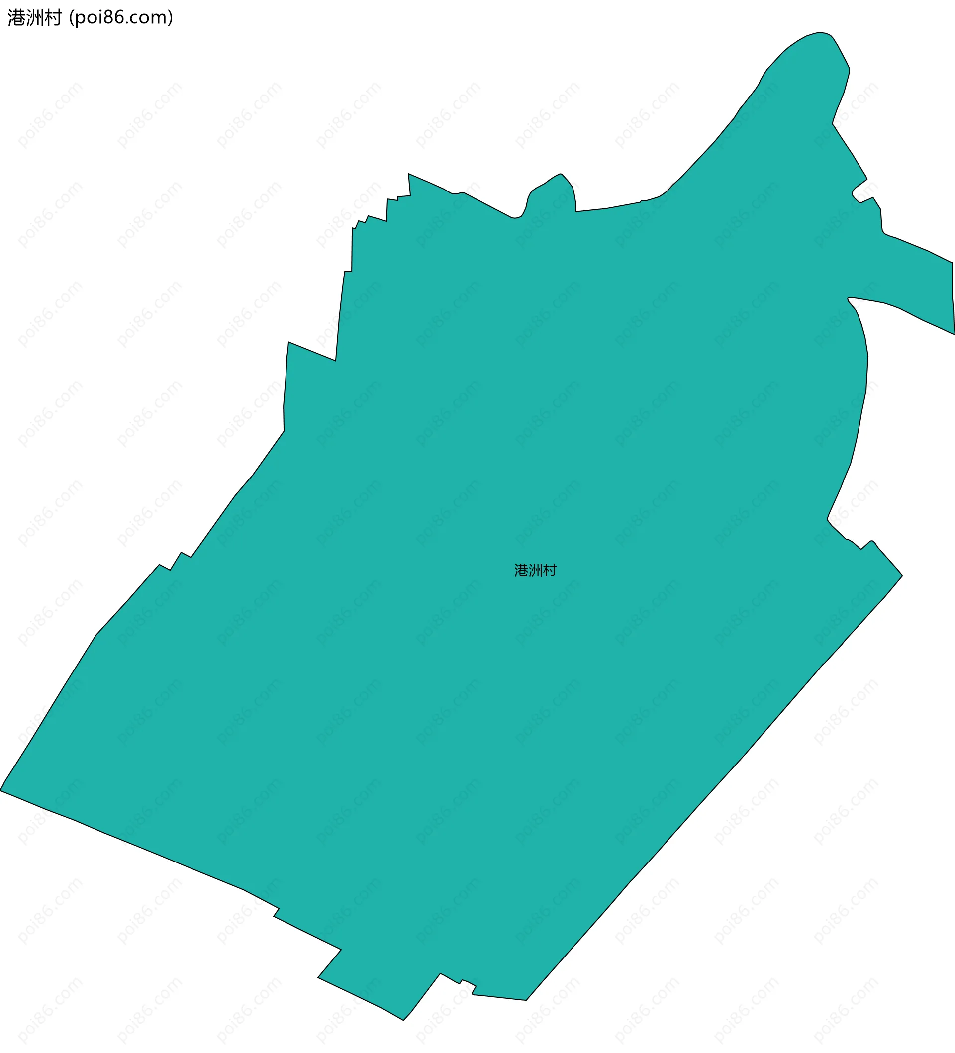 港洲村边界地图