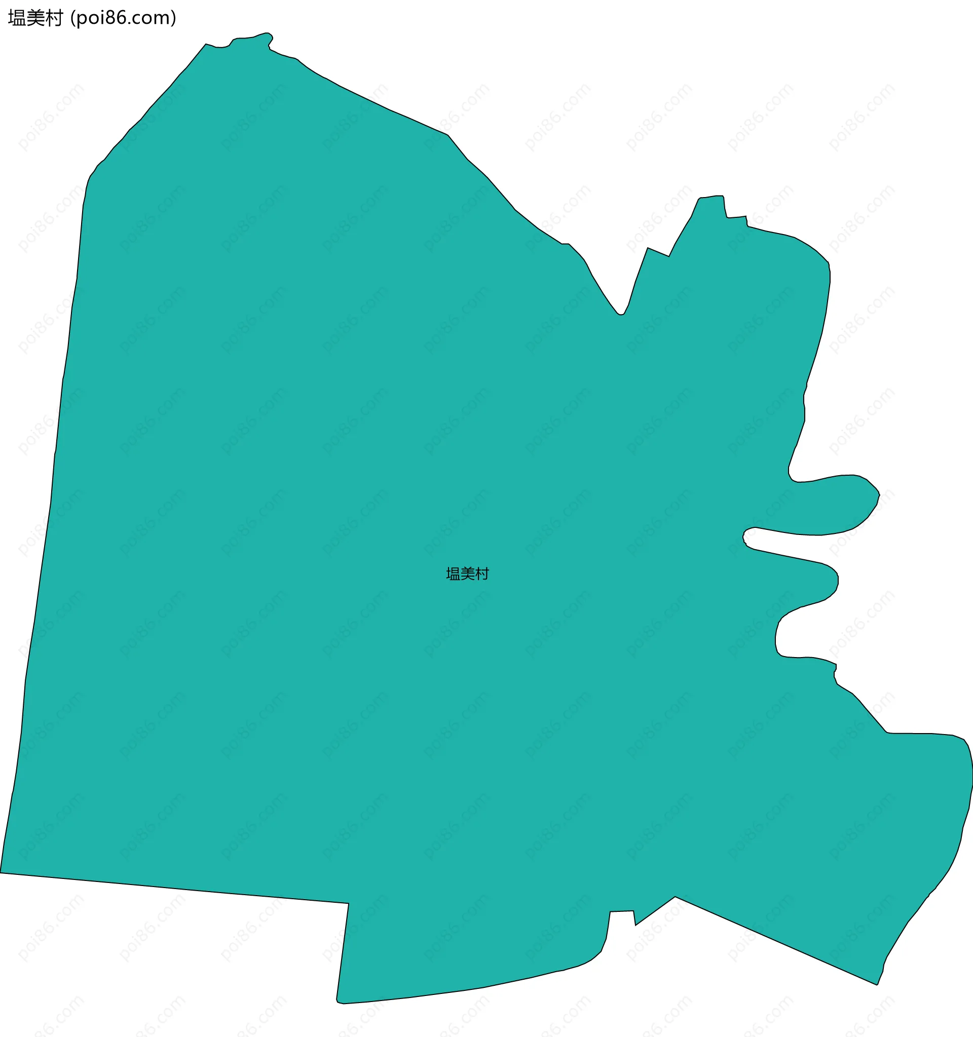 塭美村边界地图