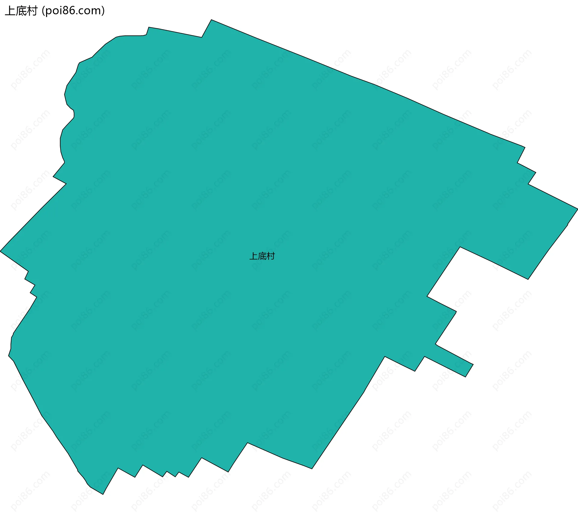 上底村边界地图