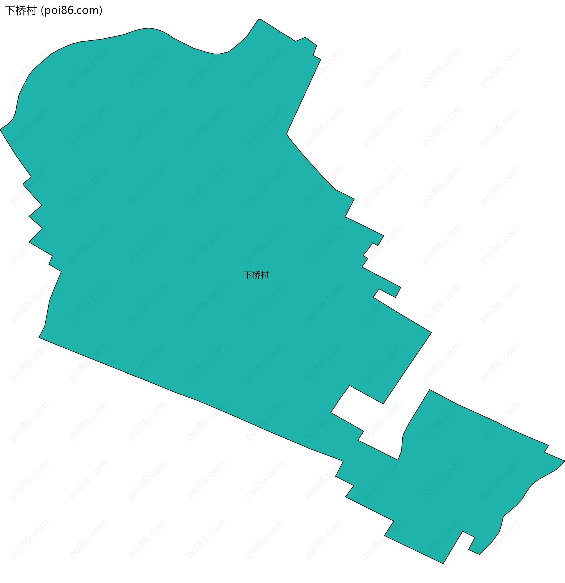 下桥村边界地图