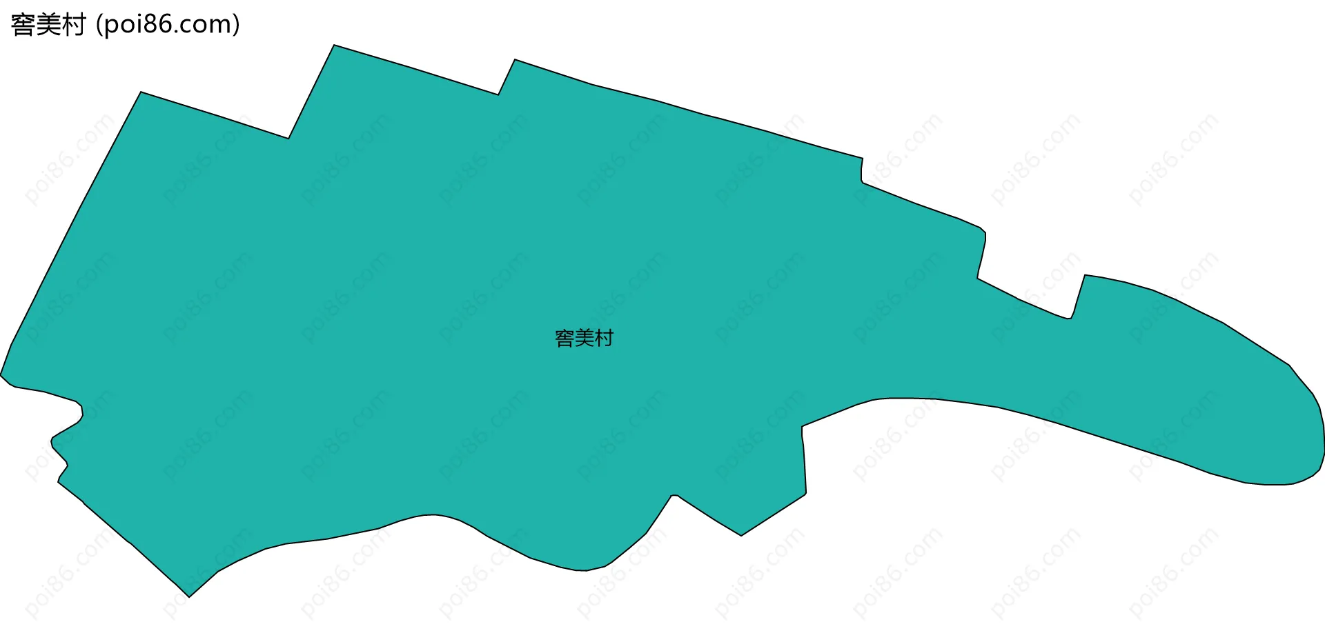 窖美村边界地图