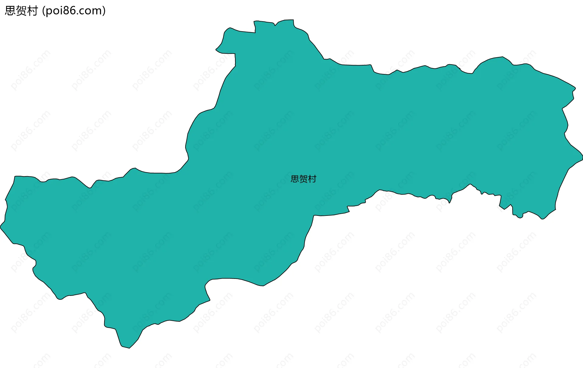 思贺村边界地图