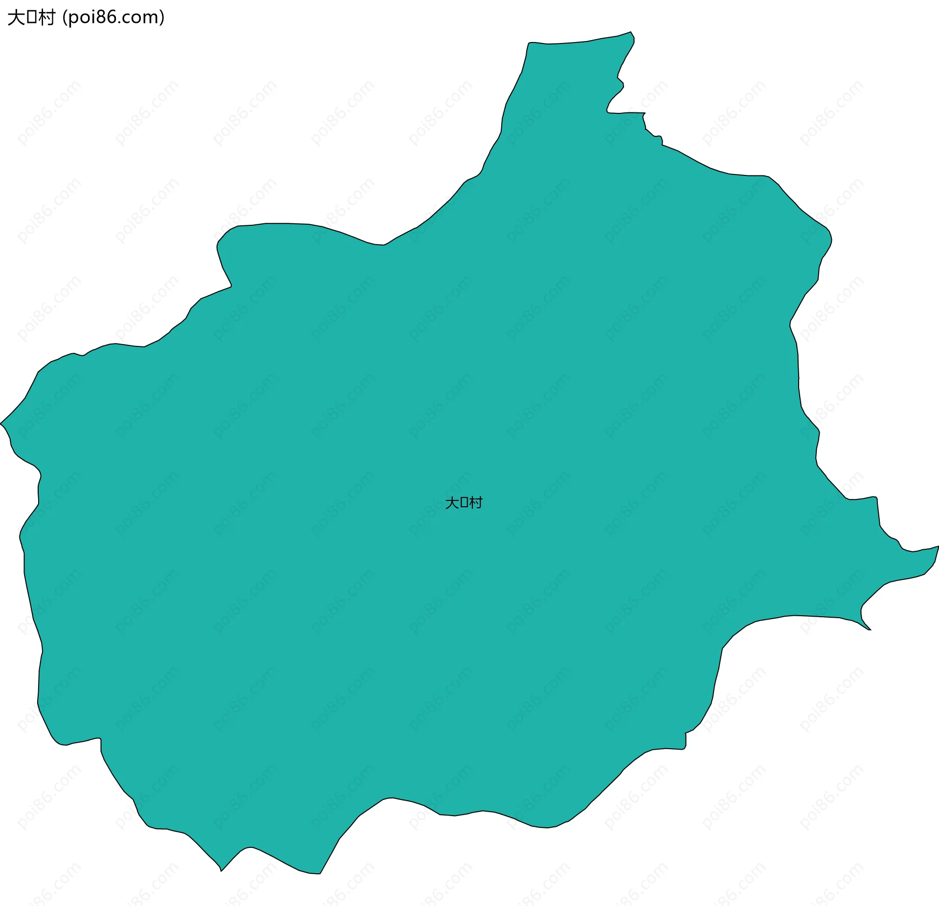大村边界地图