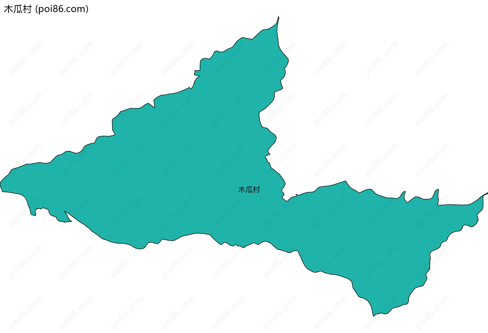 木瓜村边界地图