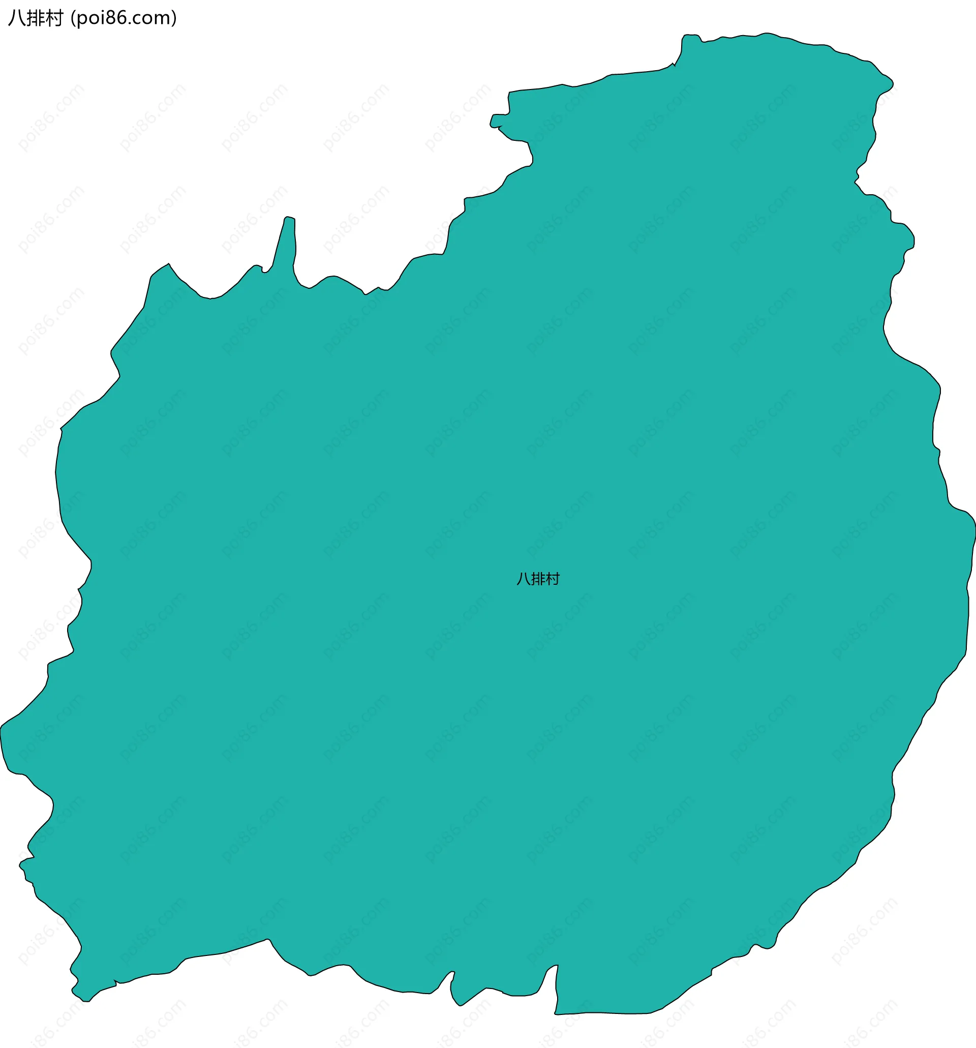 八排村边界地图