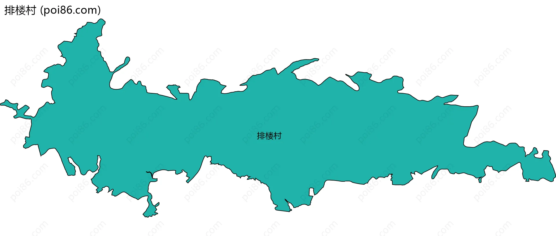 排楼村边界地图