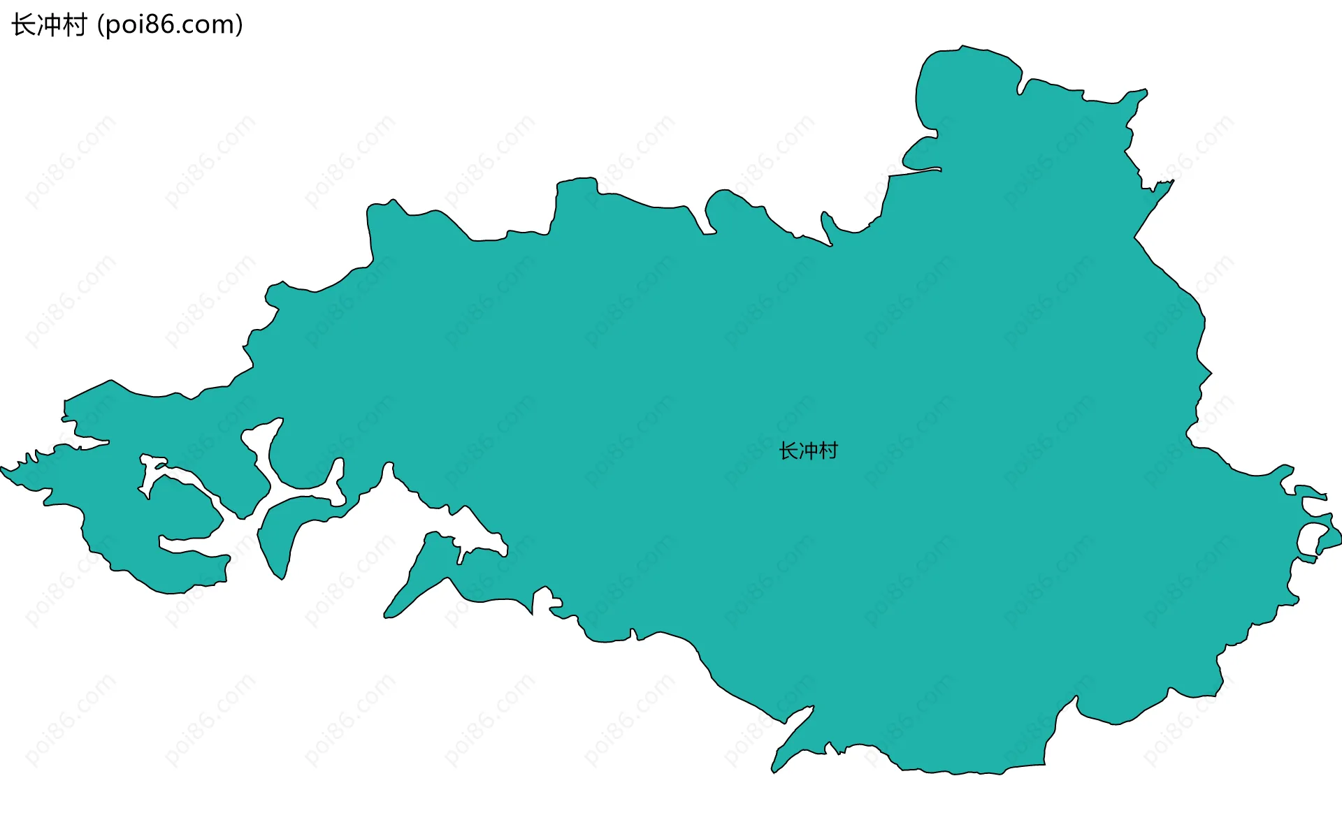 长冲村边界地图