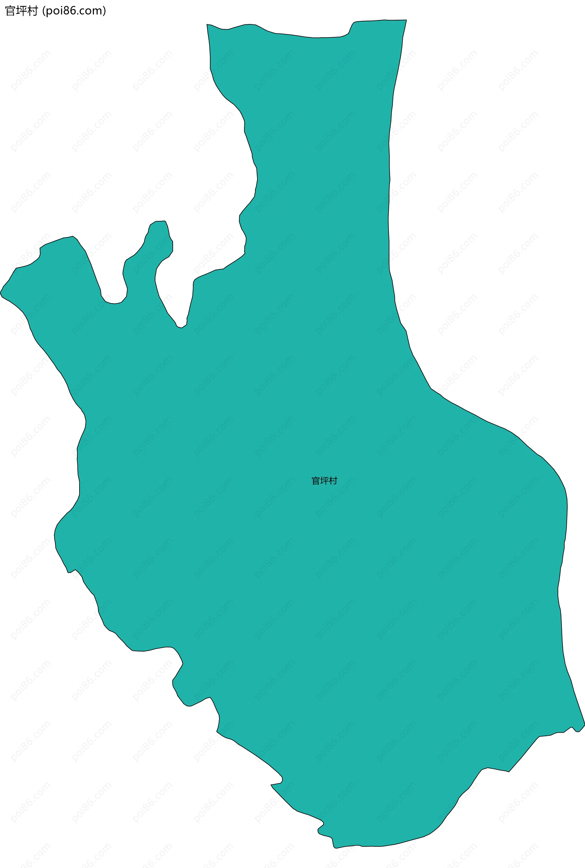 官坪村边界地图
