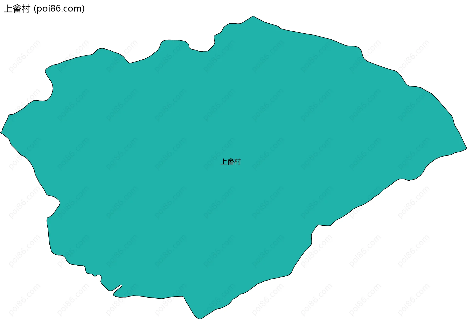 上畲村边界地图